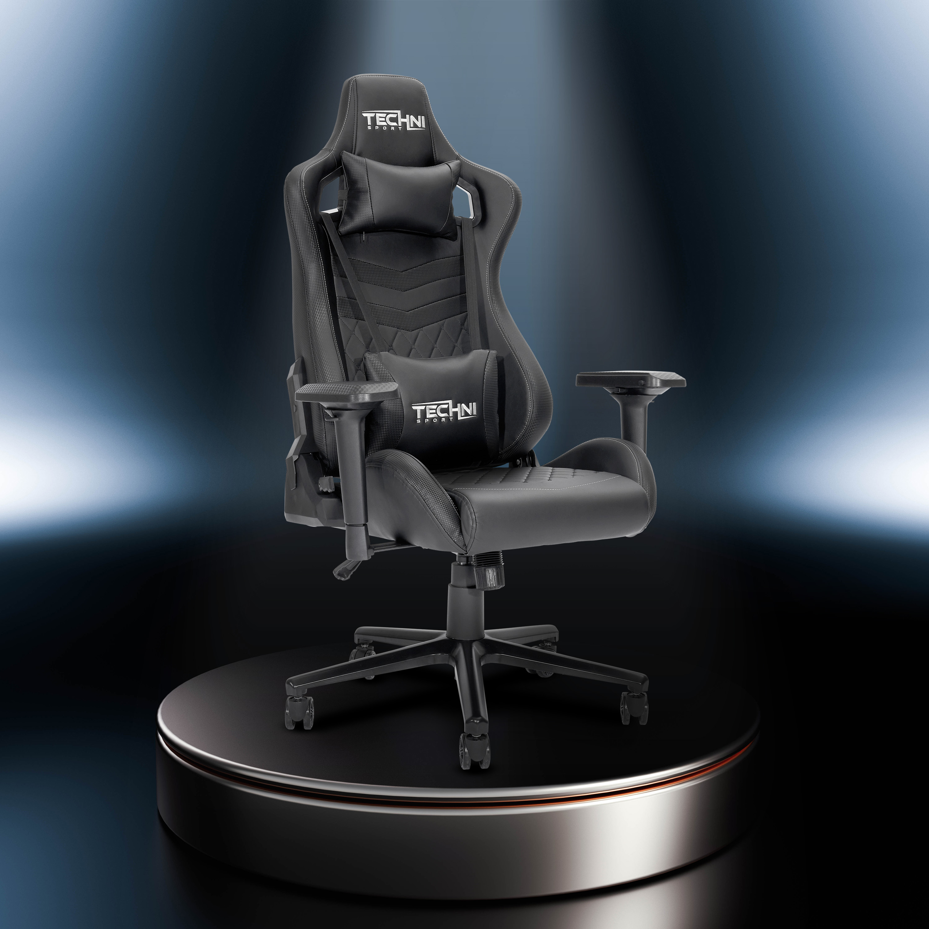 Techni Sport TS-83 Ergonomic High Back Racer Style PC Gaming Chair, Black-Boyel Living