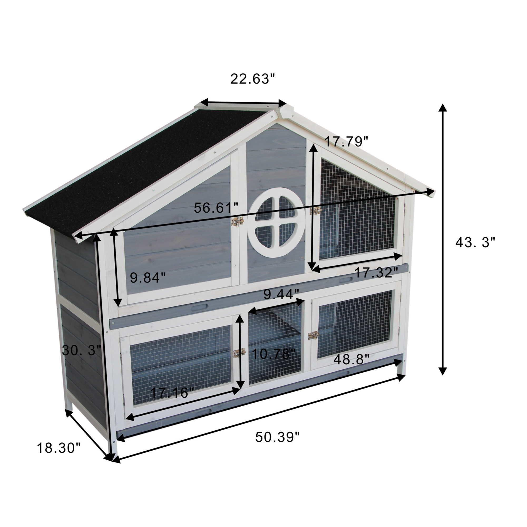 Best Selling Durable Using Windproof Solid Firwood Chicken House rabbit Coop-Boyel Living