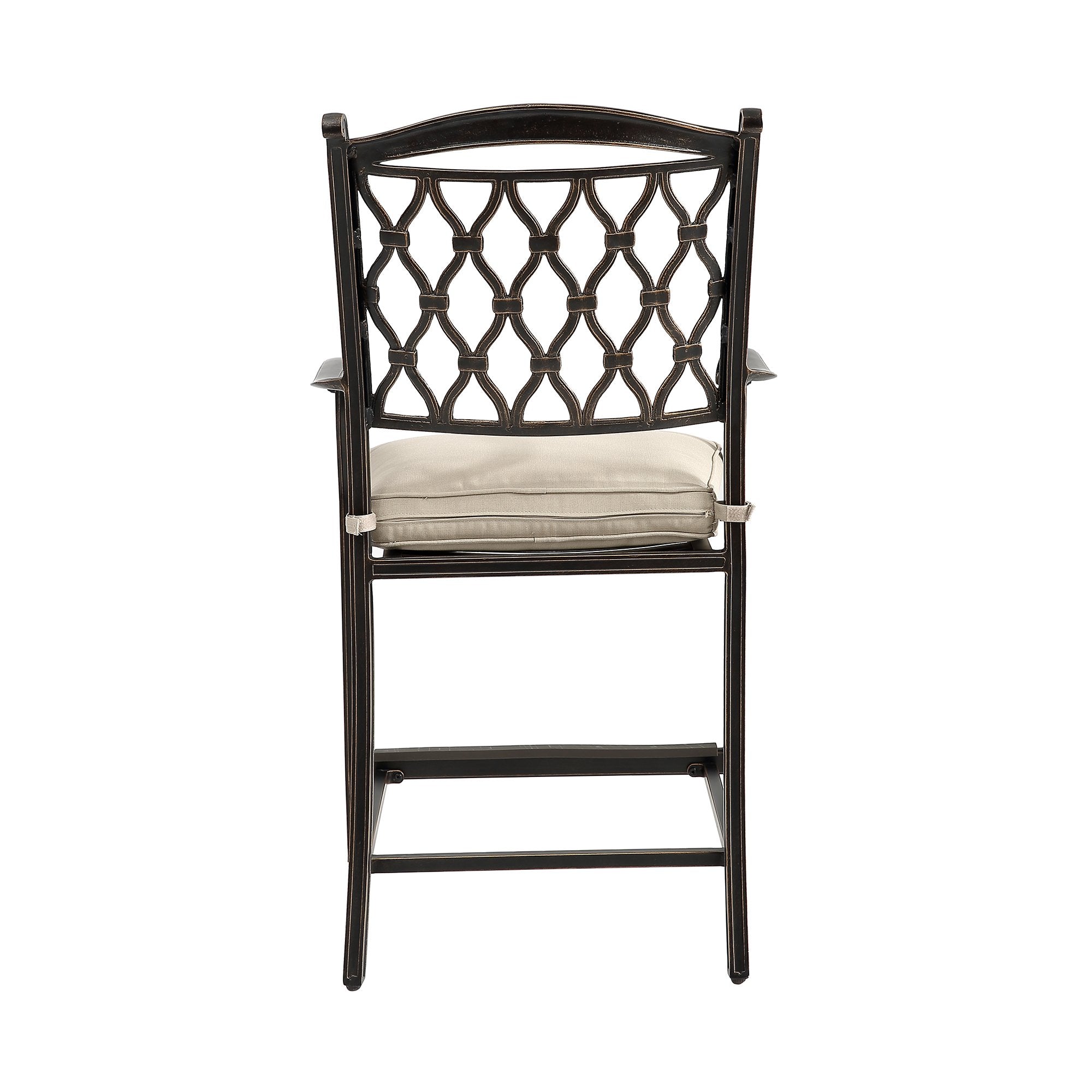Cast aluminum high dining chair-Boyel Living
