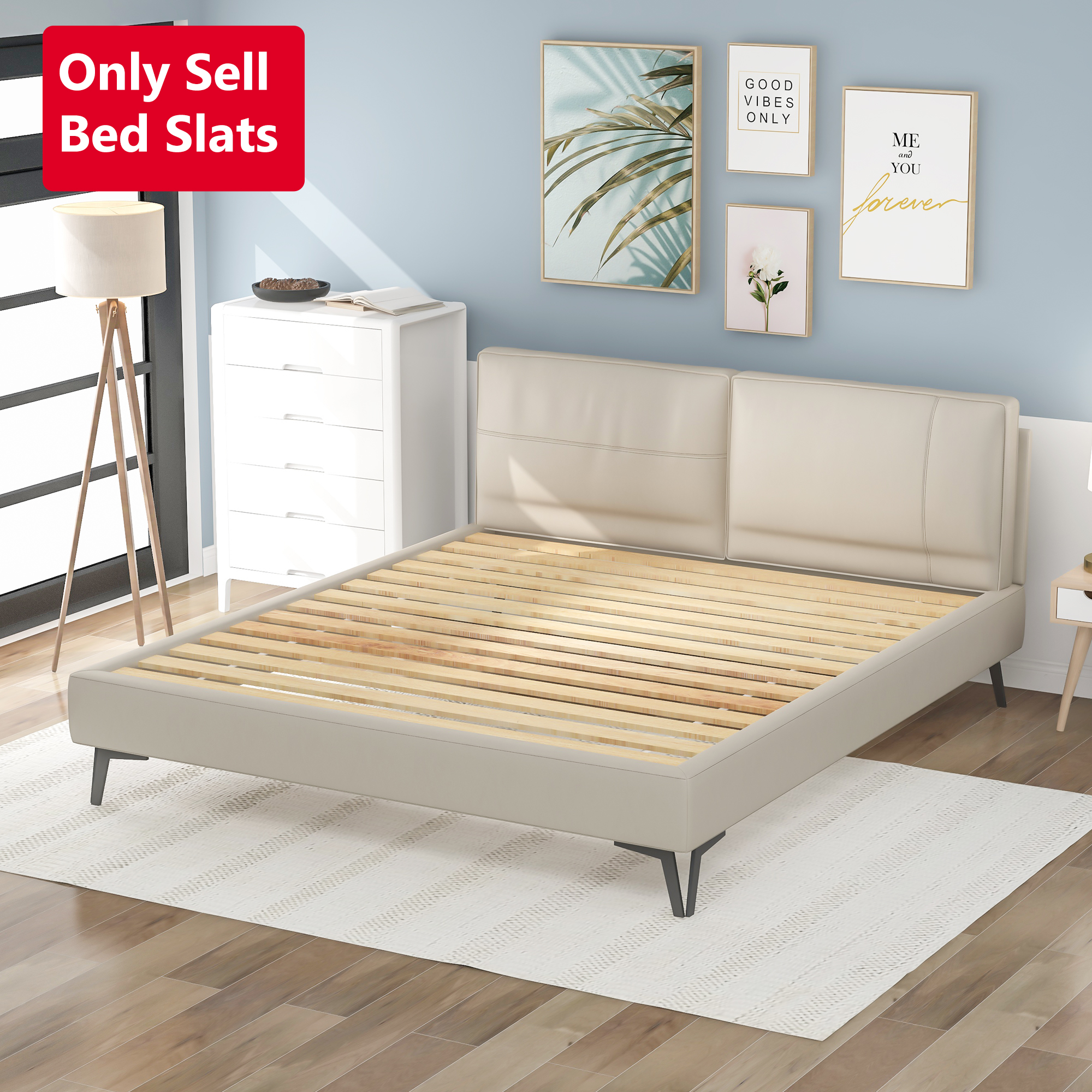 Queen Size Pine Wood Bed Slats(Only Sell Slats!)-Boyel Living