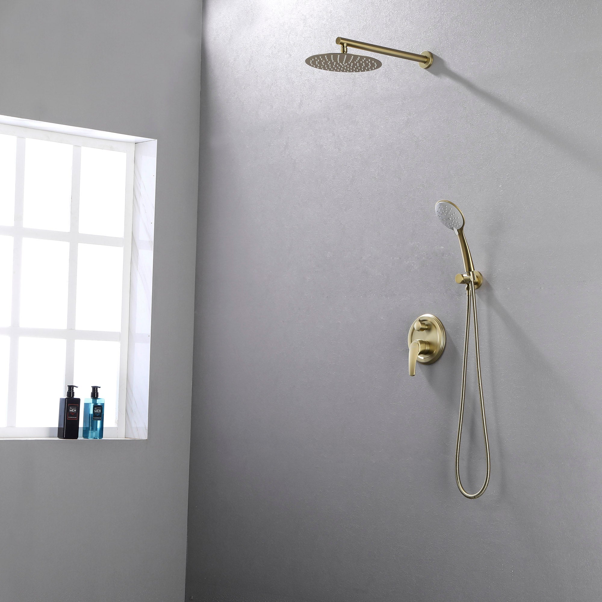 Boyel Living Modern Shower System with Hand Shower Wall Mount Shower Head System-Boyel Living