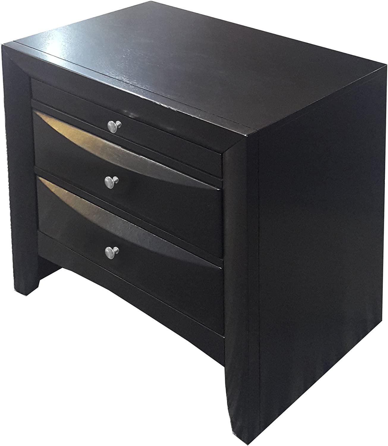 ACME Ireland Nightstand in Black