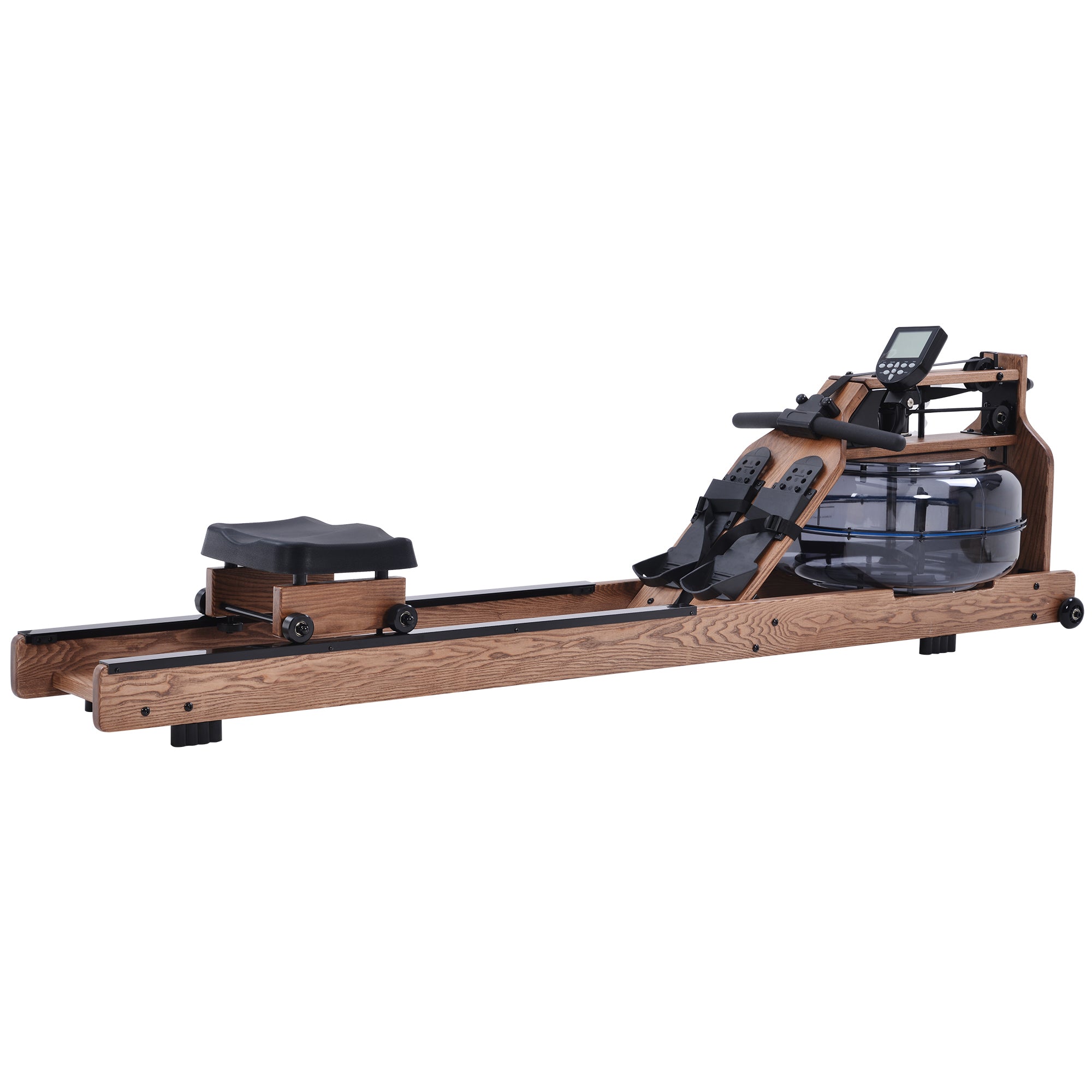 Wood water rowing online machine