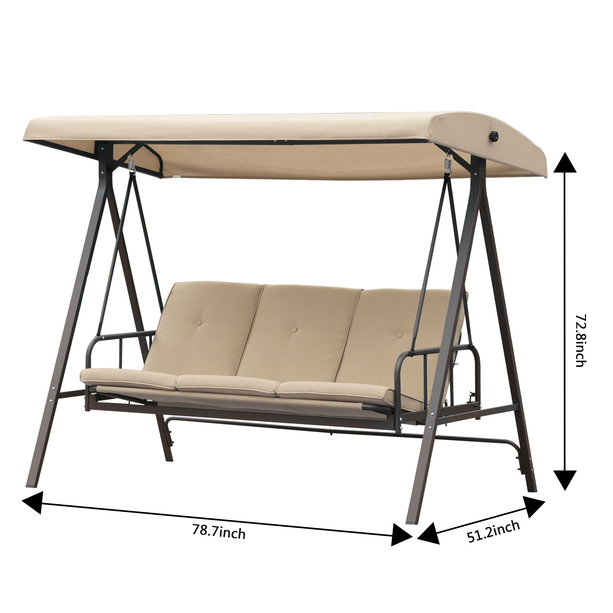 Indoor 3 outlet seater swing