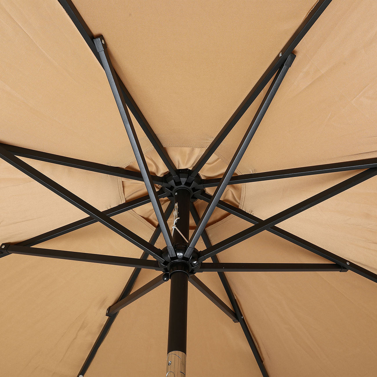 Boyel Living 10-ft Patio Umbrella with LED Lights (Tan)-Boyel Living