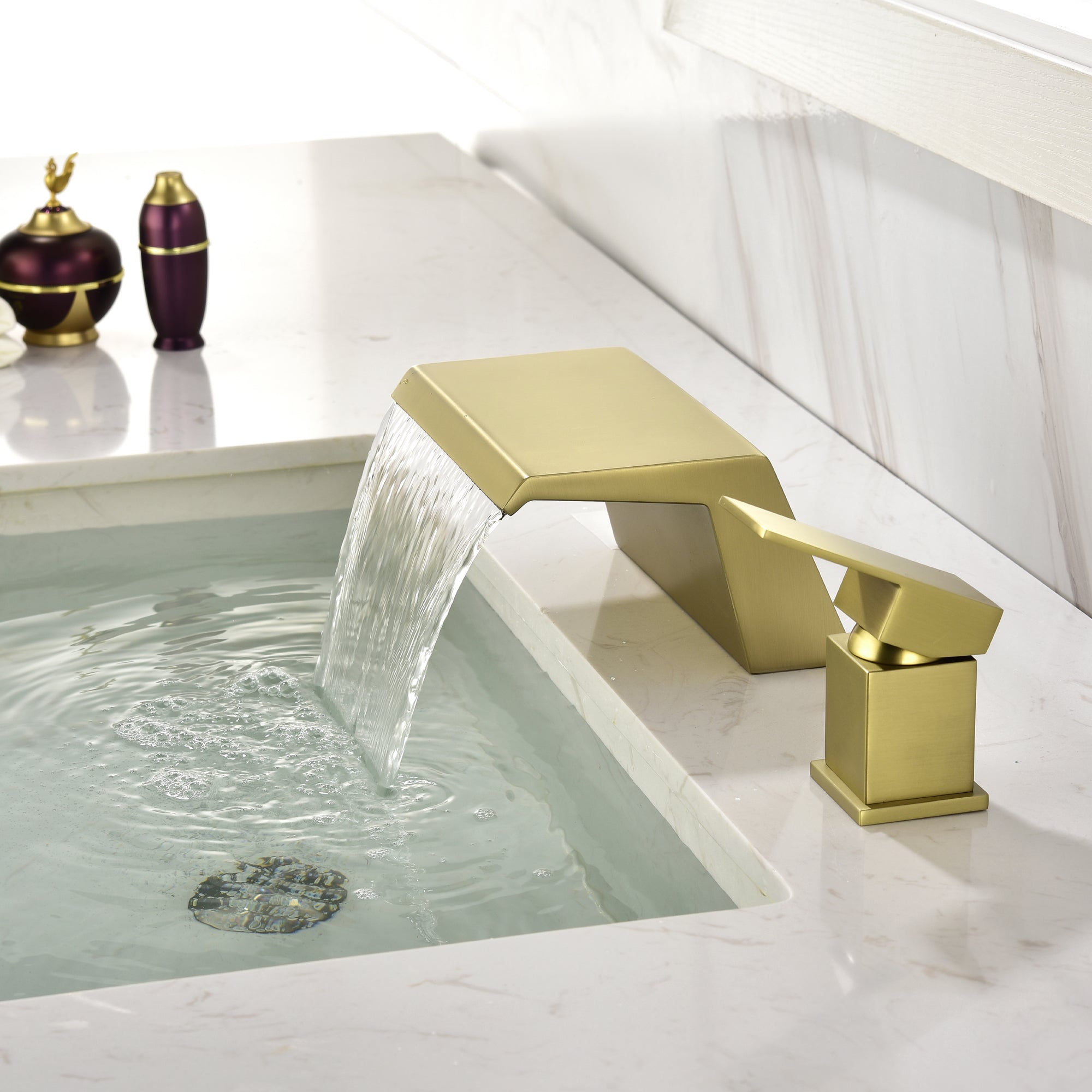 Boyel Living 8 in. Widespread Single Handle Bathroom Faucet with cUPC Hose-Boyel Living