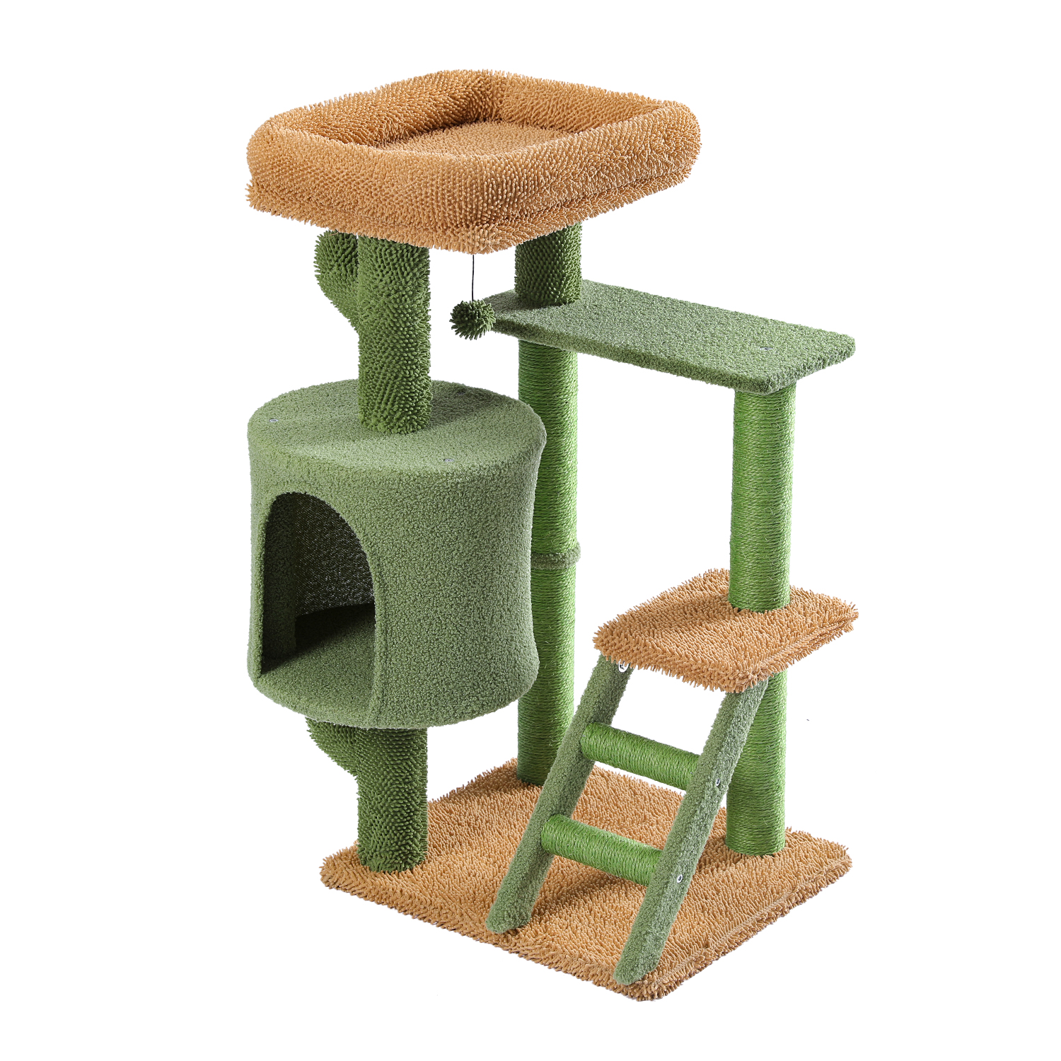 Desert Cactus Cat Tree Ladder Multi Levels Condo-Boyel Living