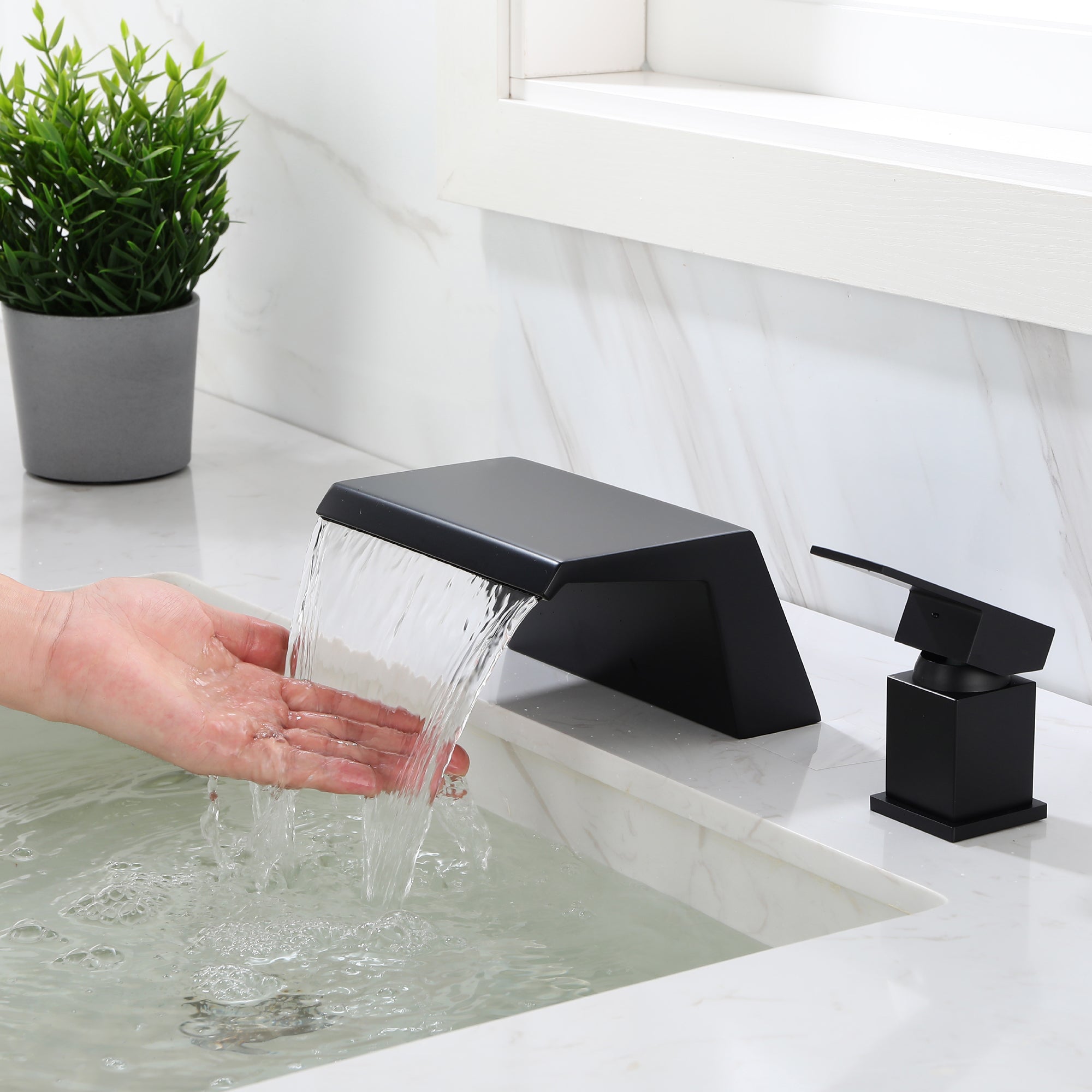 Boyel Living 8 in. Widespread Single Handle Bathroom Faucet with cUPC Hose-Boyel Living