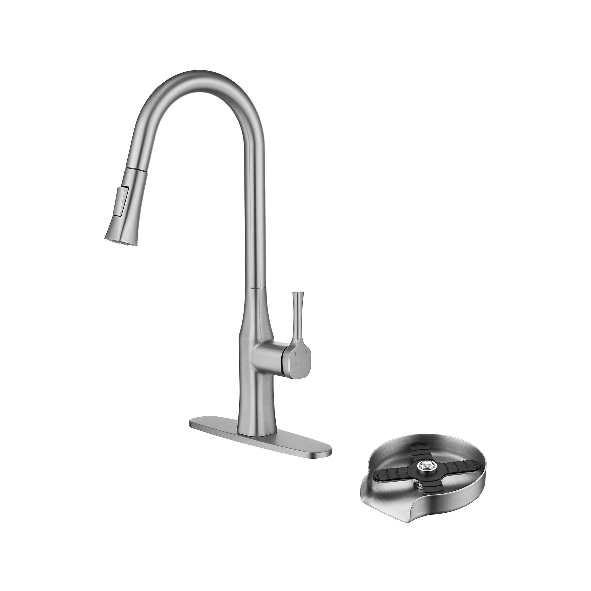Boyel Living Single Handle Pull Down Sprayer Kitchen Faucet