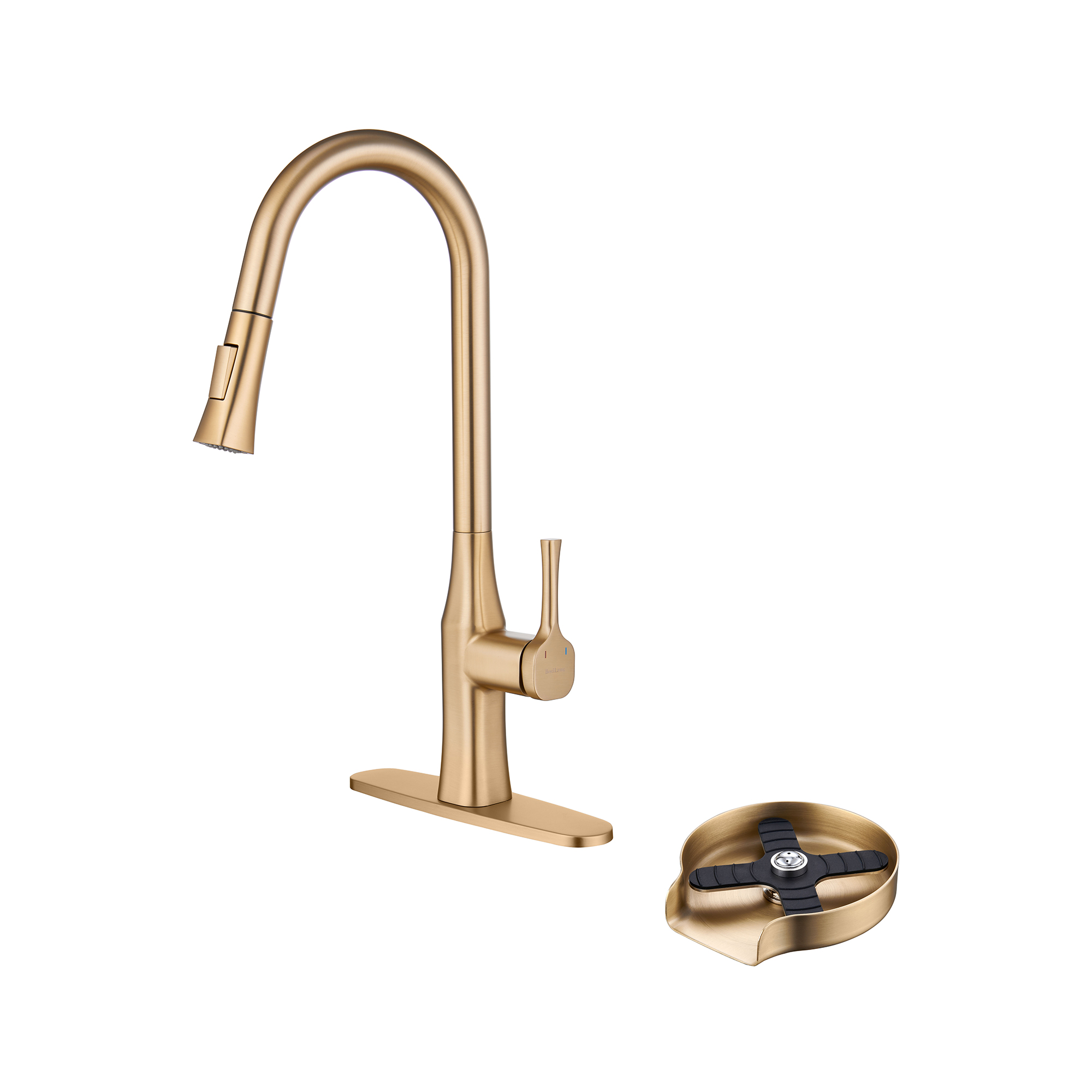 Boyel Living Single Handle Pull Down Sprayer Kitchen Faucet