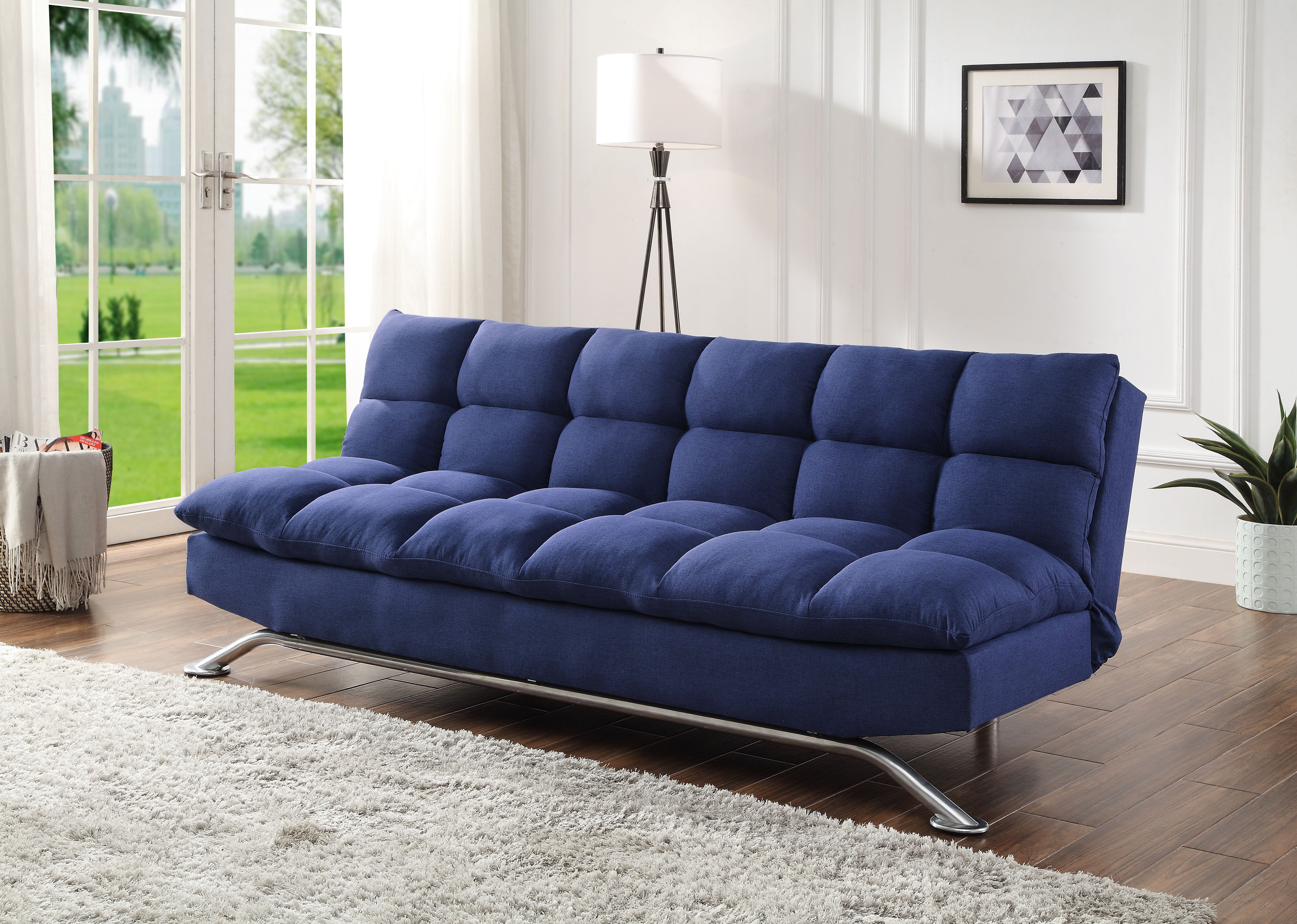 ACME Petokea Adjustable Sofa, Blue Fabric-Boyel Living