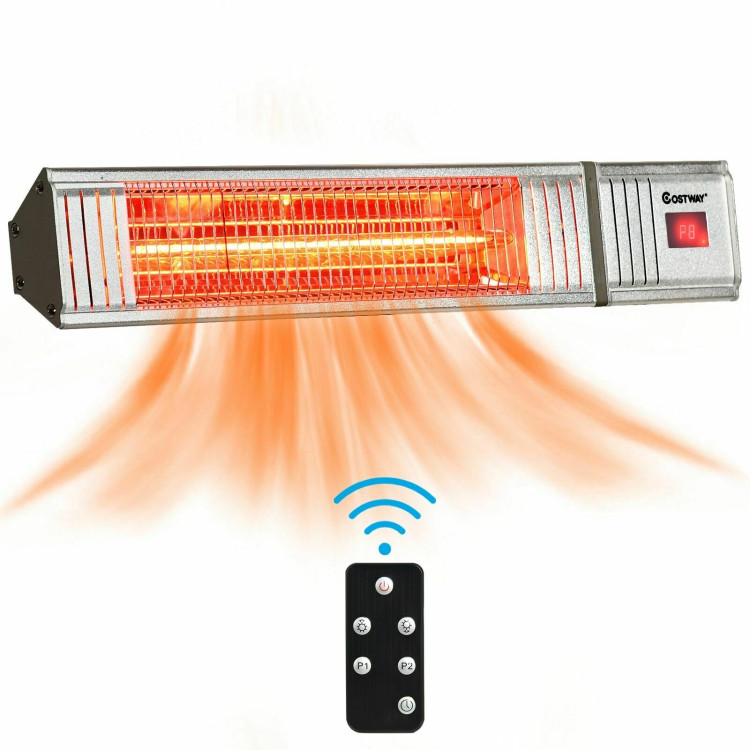 1500W Infrared Patio Heater with Remote Control and24H Timer for Indoor Outdoor-Boyel Living