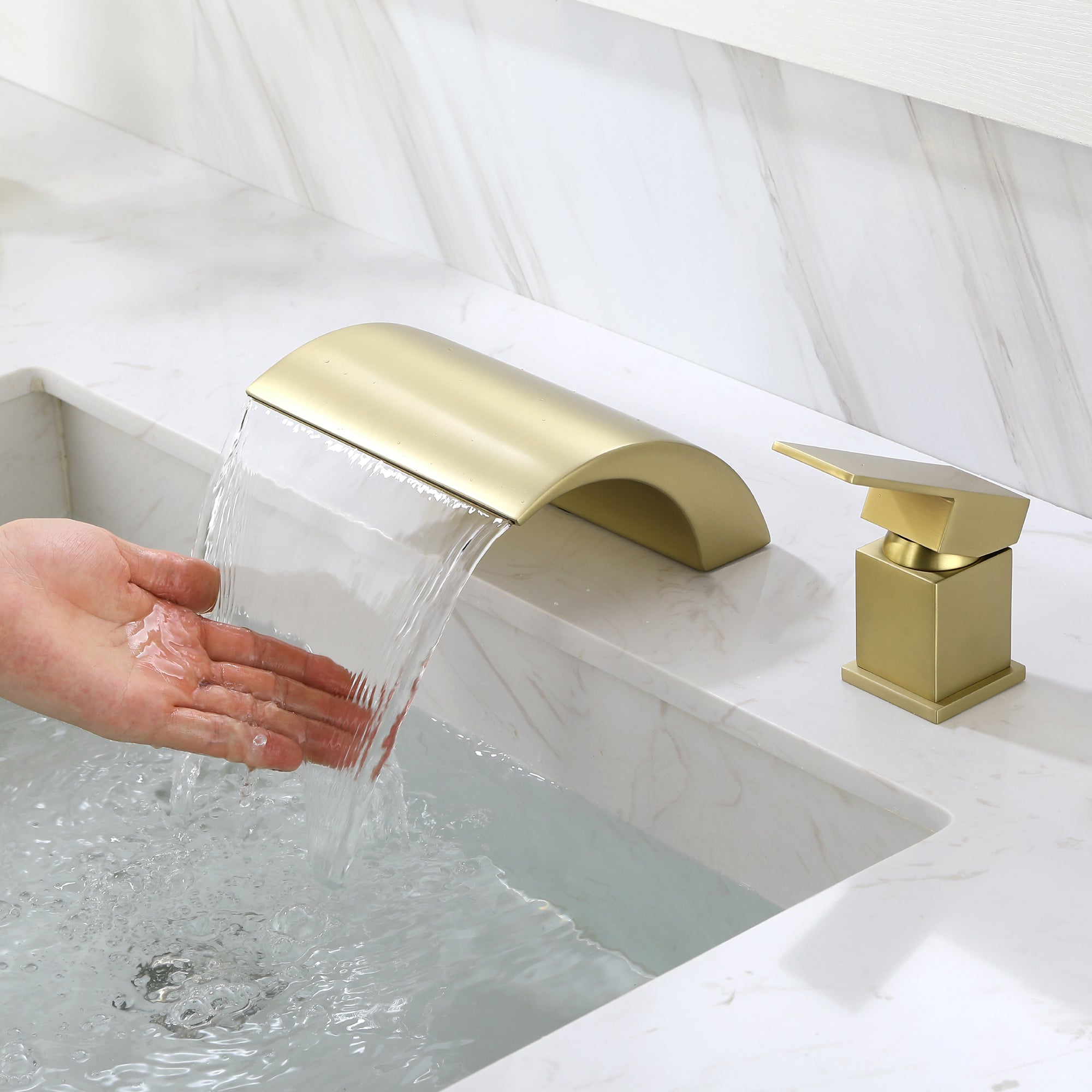 Boyel Living 8 in. Widespread Single Handle Bathroom Faucet with cUPC Hose-Boyel Living