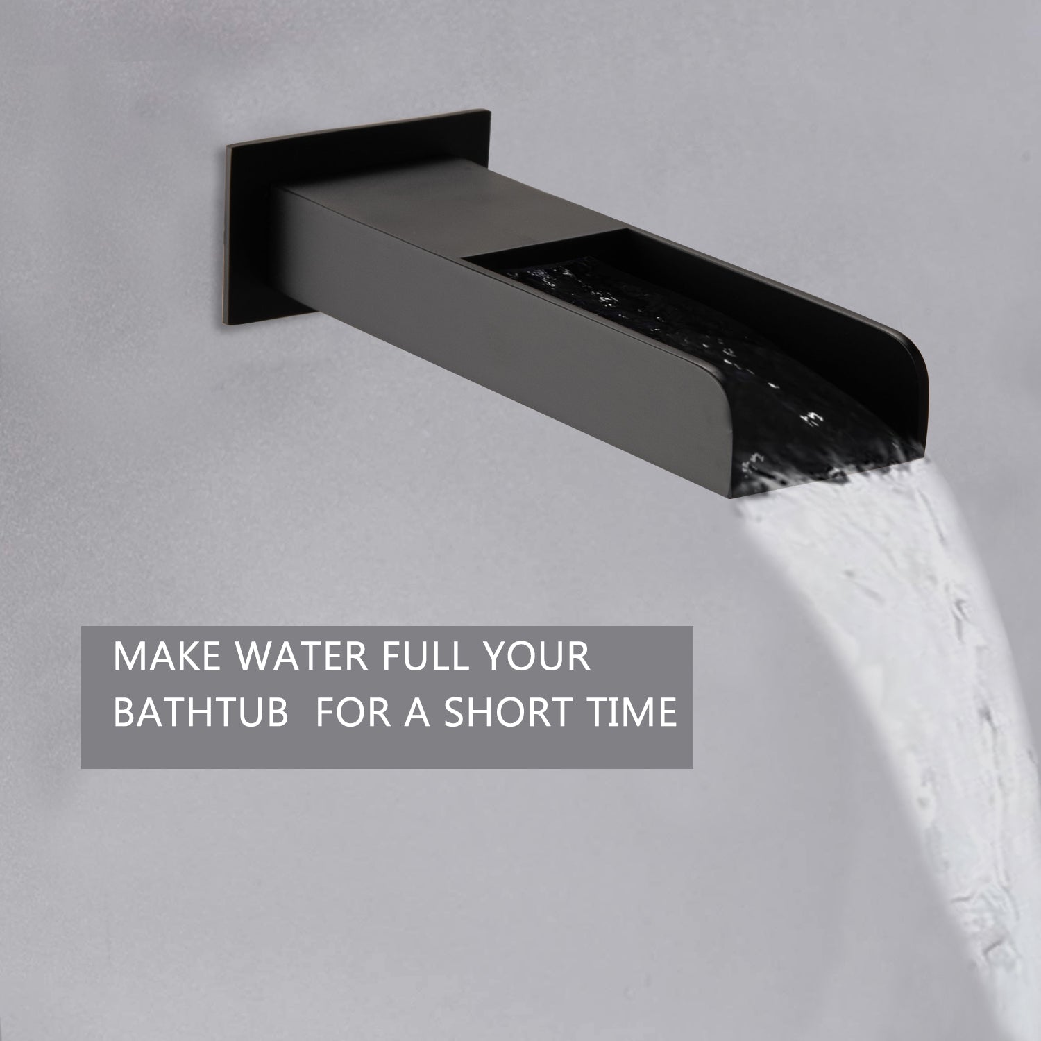 Boyel Living 3-Function Shower System with 2.5 GPM 12 in. Wall Mount Shower Head and Bathtub Faucet and Handheld in Matte Black-Boyel Living