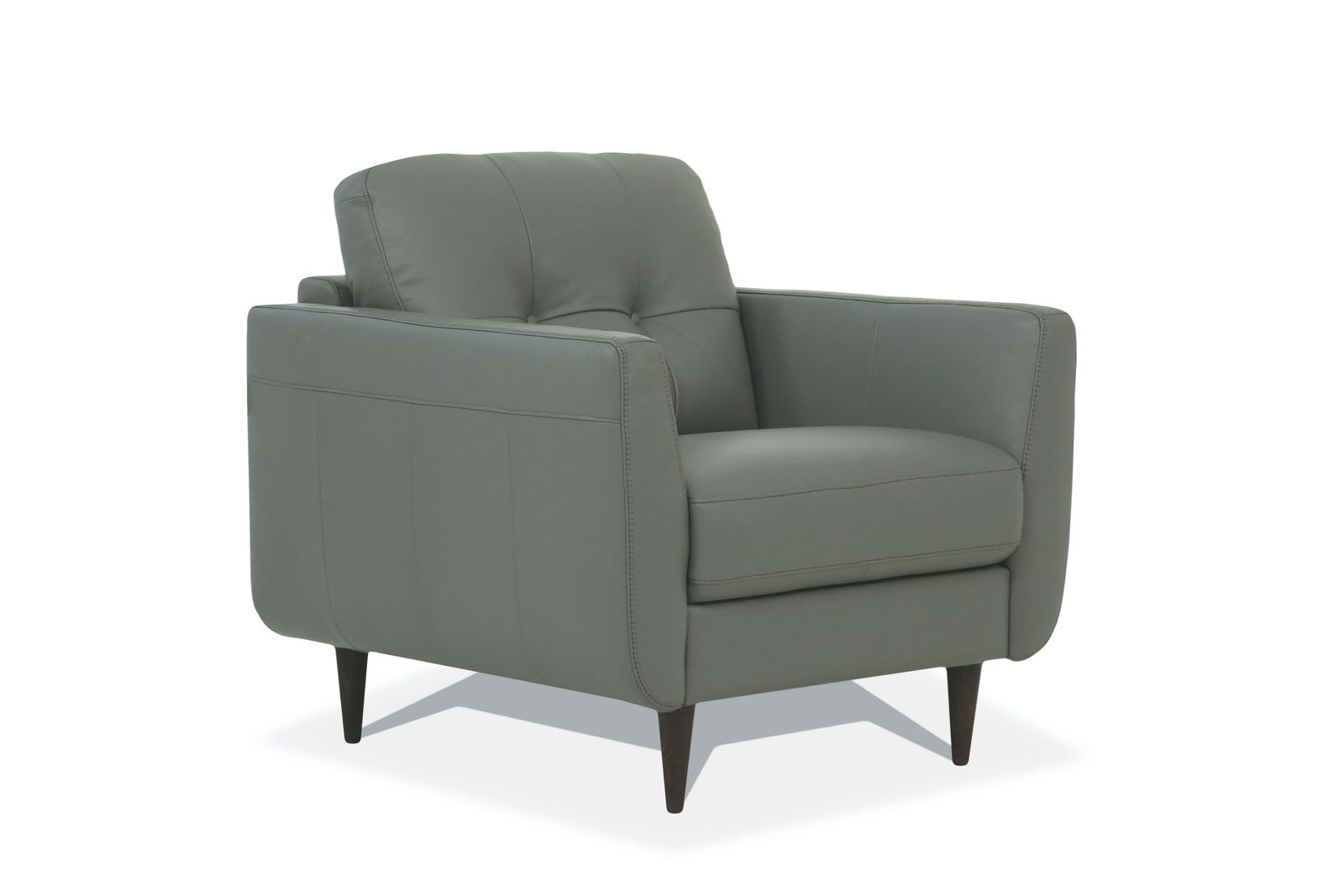 ACME Radwan Chair, Pesto Green Leather-Boyel Living