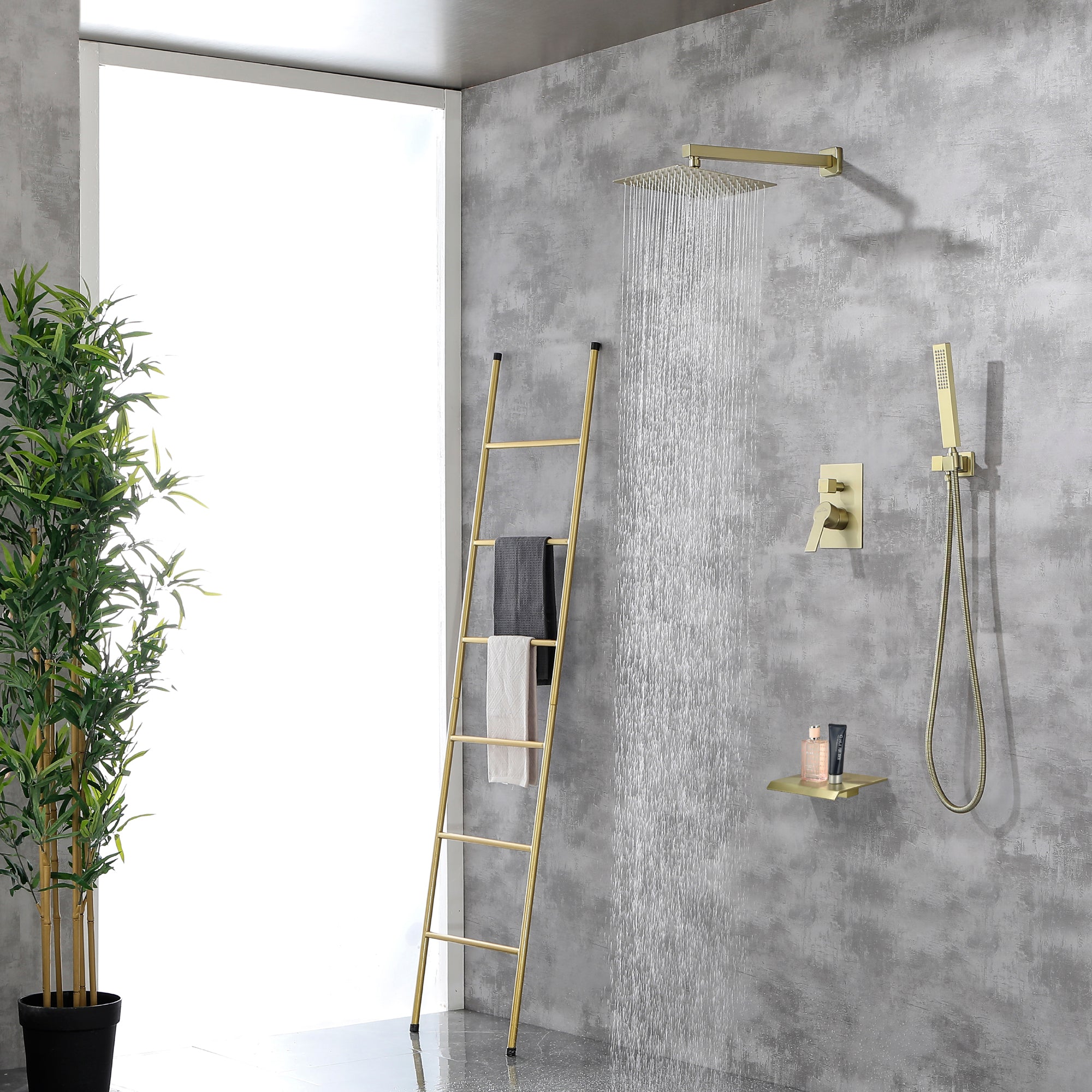 Boyel Living 10 in. Rain Shower System Wall Mounted Shower Head System-Boyel Living