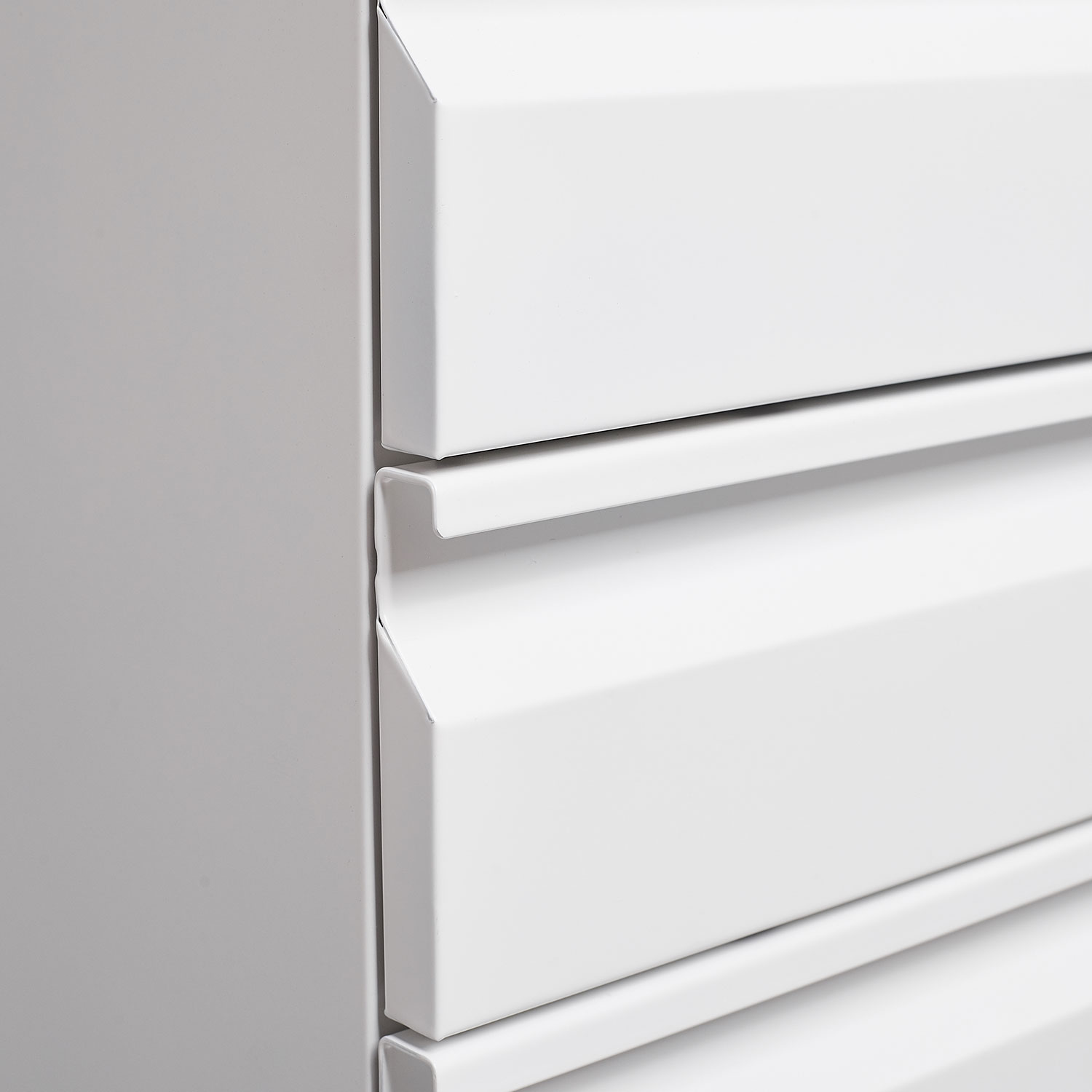 3 Drawer Mobile Locking File Cabinet, Rolling Filing Cabinet for Letter/A4 Size With 5 Wheels ,WHITE