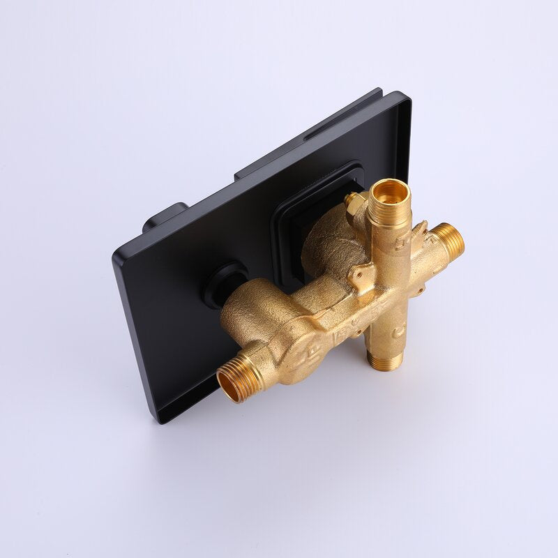 Waterfall Wall-Mount Tub Filler With Handheld Shower-Boyel Living