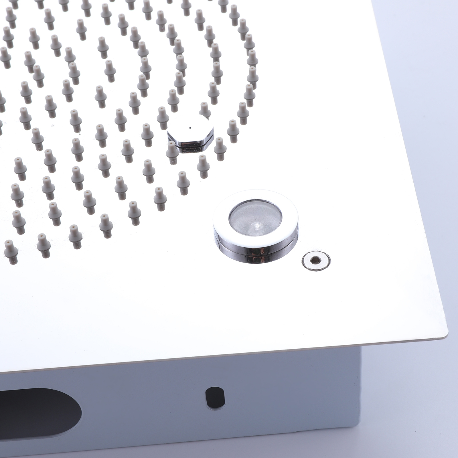 Boyel Living Luxury LED Ceiling Rainfall Shower Head System with Body Jets Bathroom Shower Faucet Complete Set, Flow Adjustable-Boyel Living