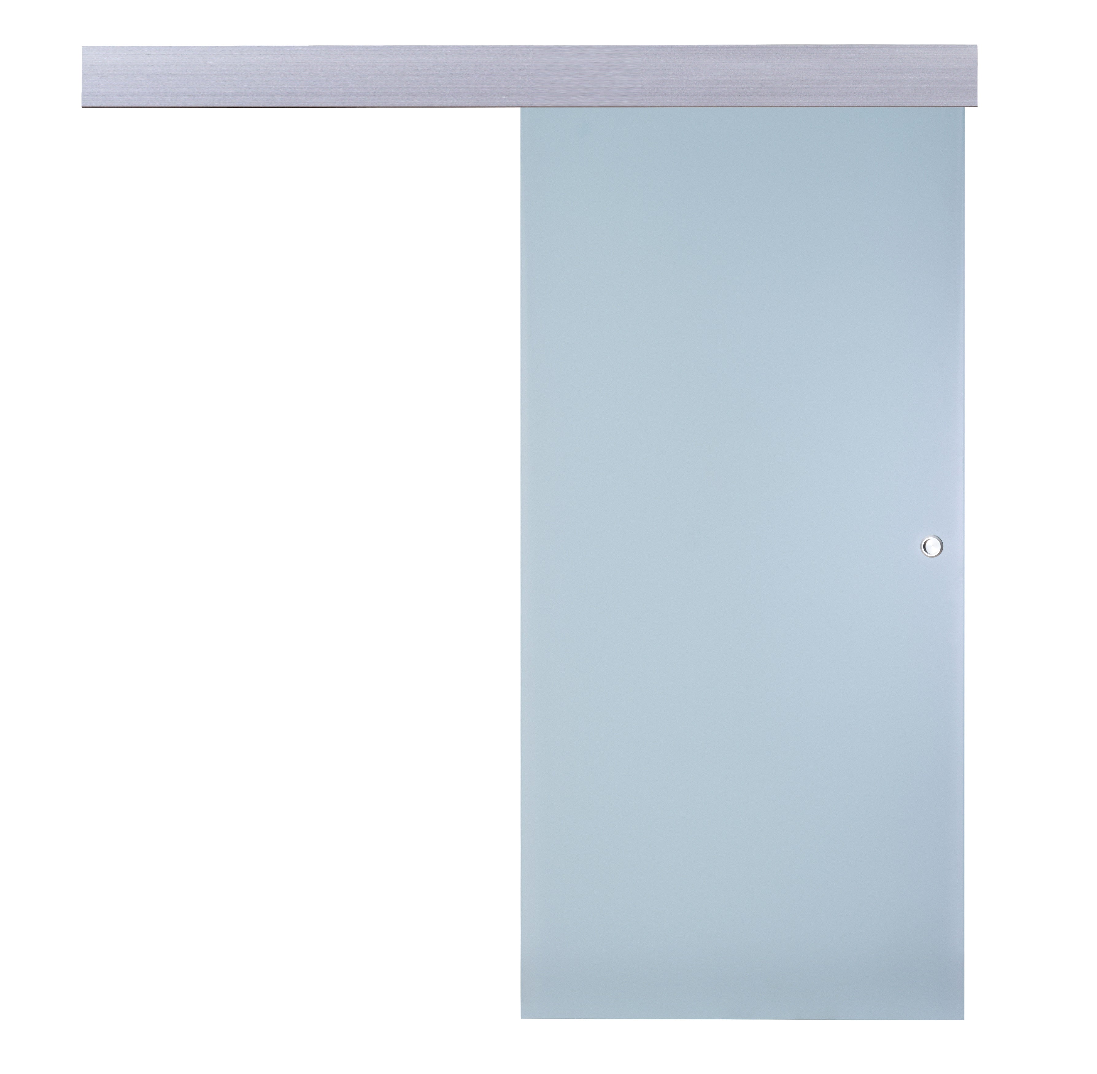 38 in. All Glass Panel Siliding Doors with Tracking & Fascia-Boyel Living