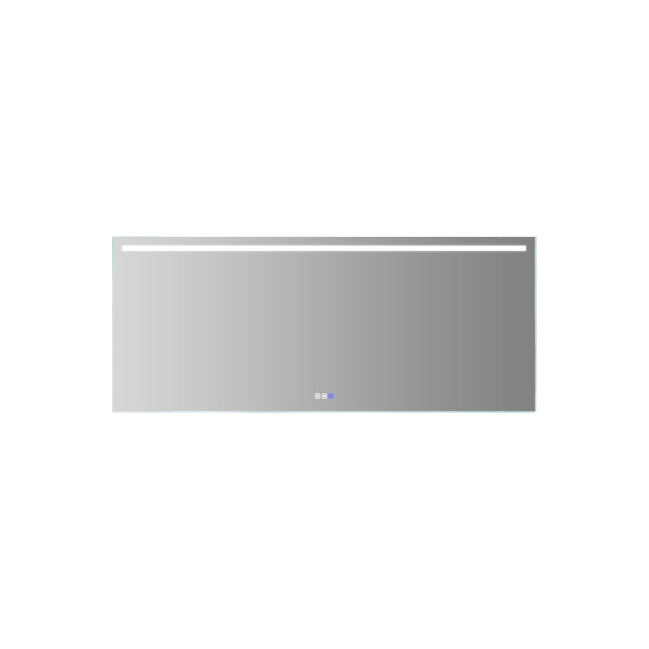 Boyel Living 30 x 72 in. Frameless Rectangular LED Light Bathroom Vanity Mirror in Silver-Boyel Living