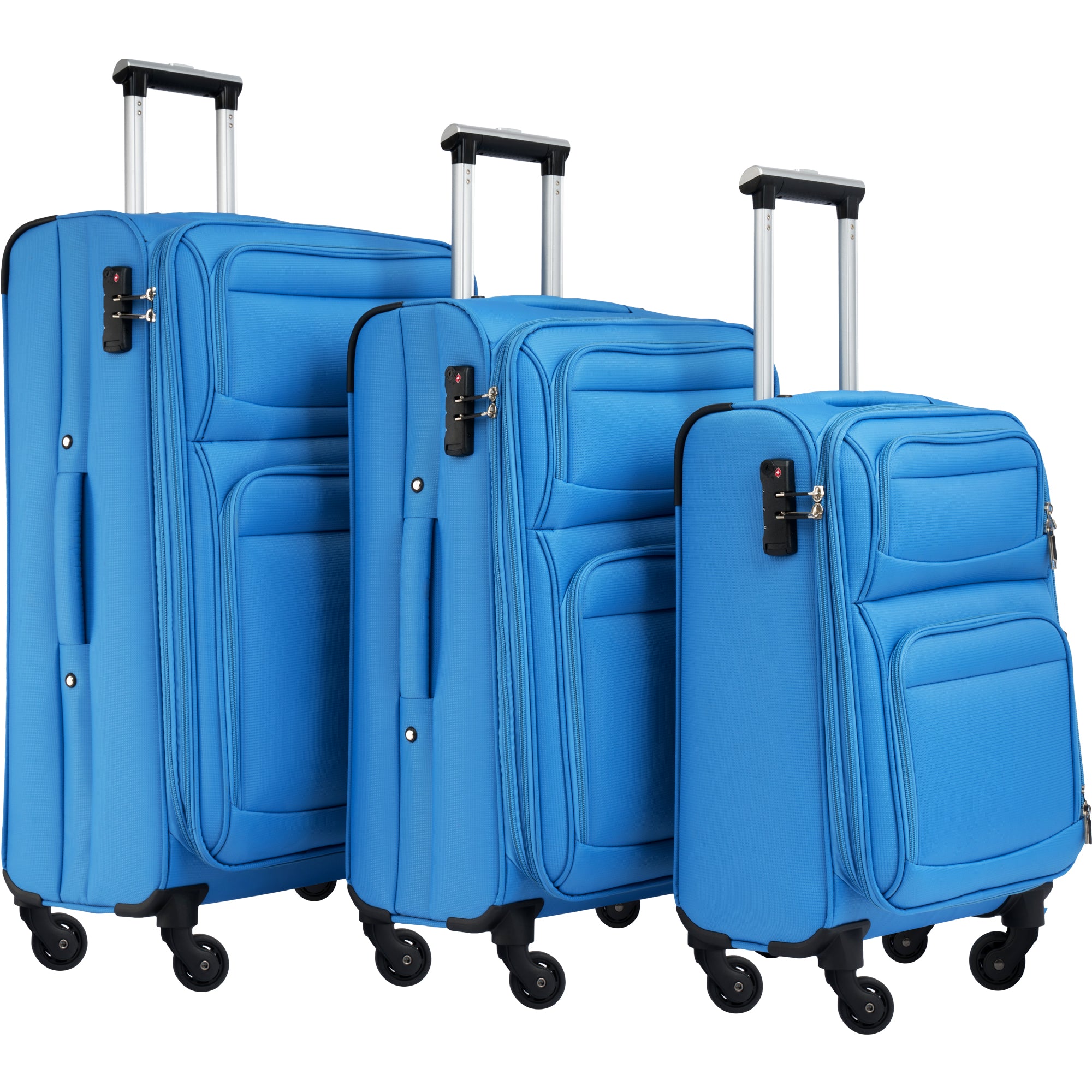 Luggage Expandable 3 Piece Set Suitcase Upright Spinner-Boyel Living