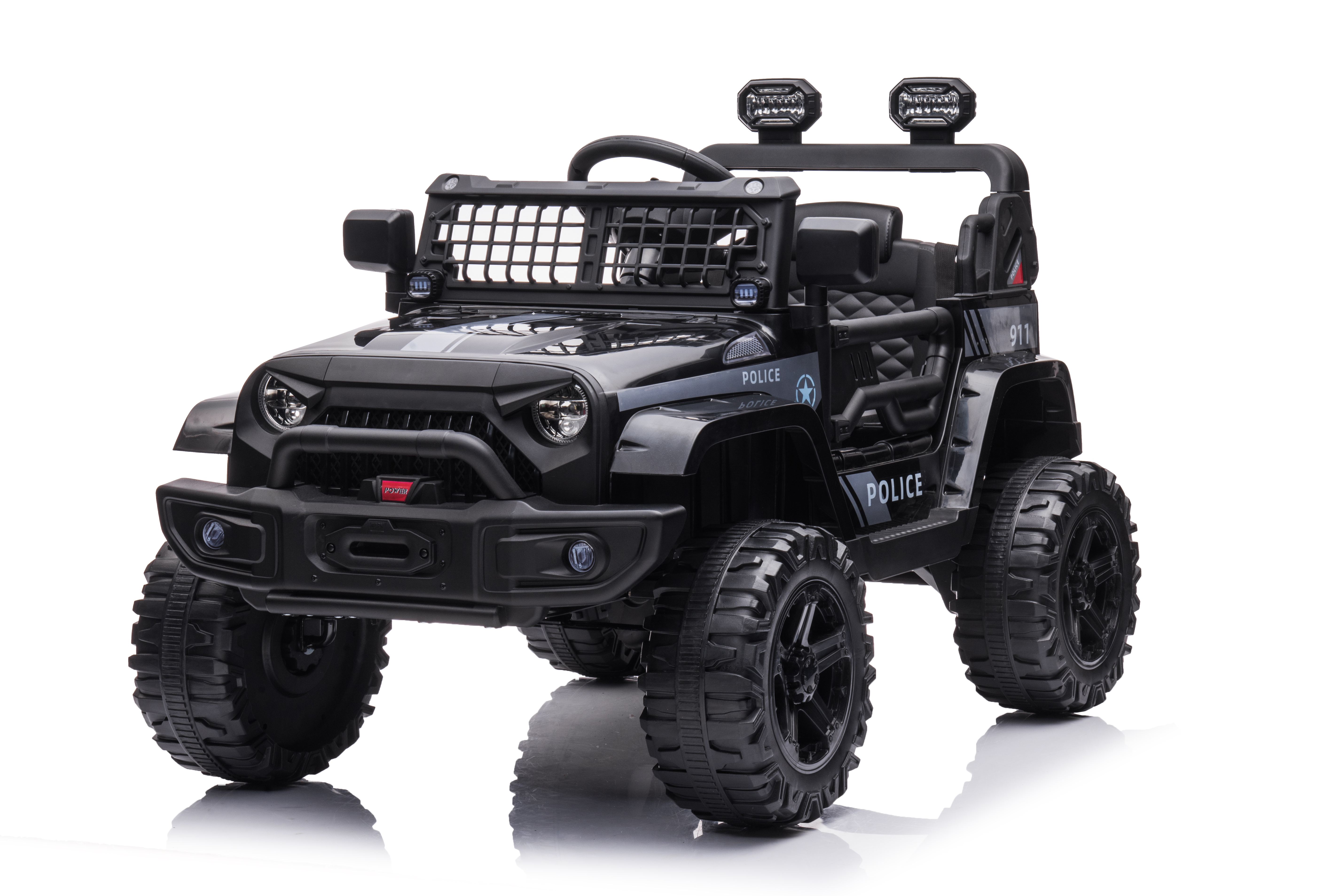Powered Ride-On truck,12V Battery Parent Remote Control, Foot Pedal, FM,LED Headlights-Boyel Living