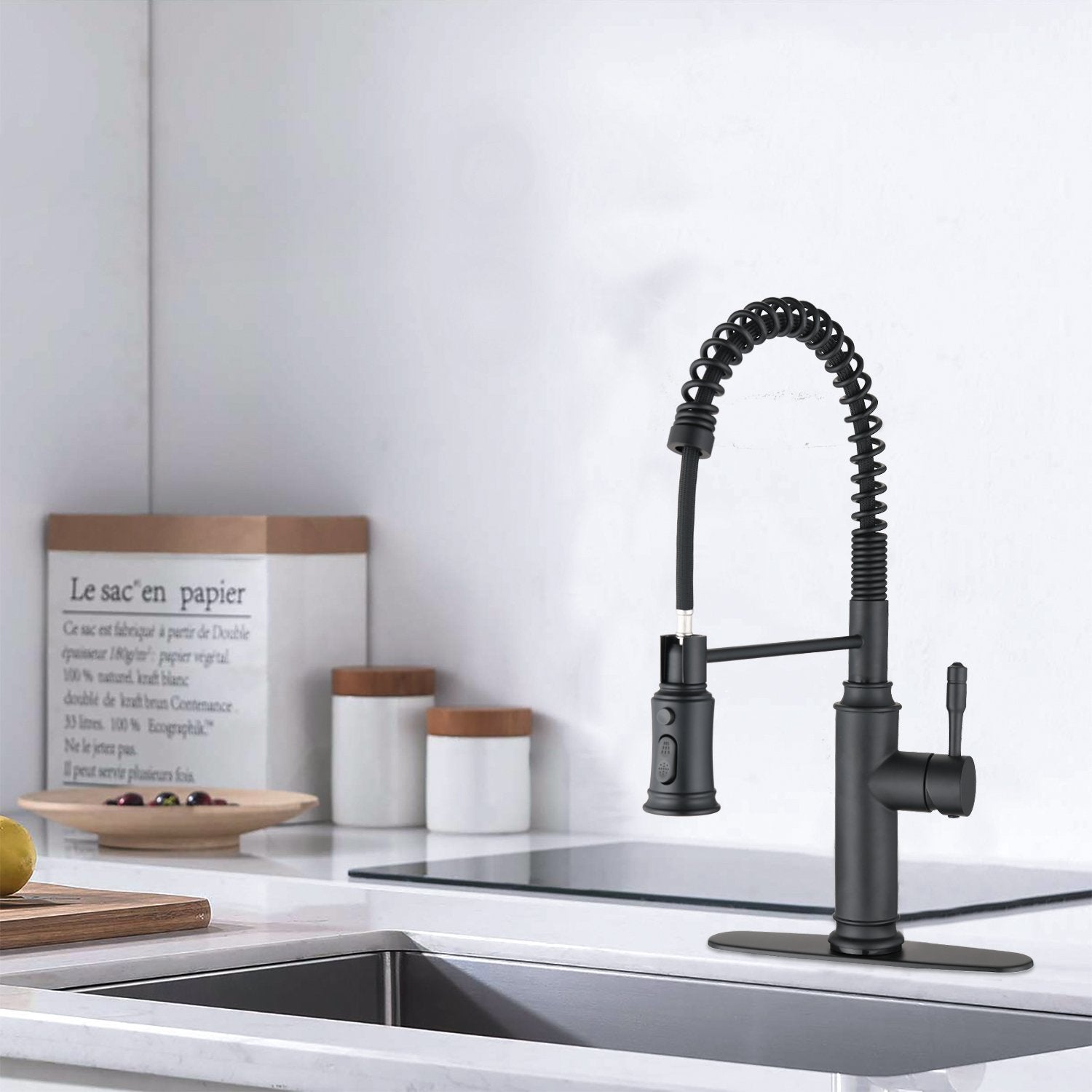Touch Kitchen Faucet with Pull Down Sprayer-Boyel Living
