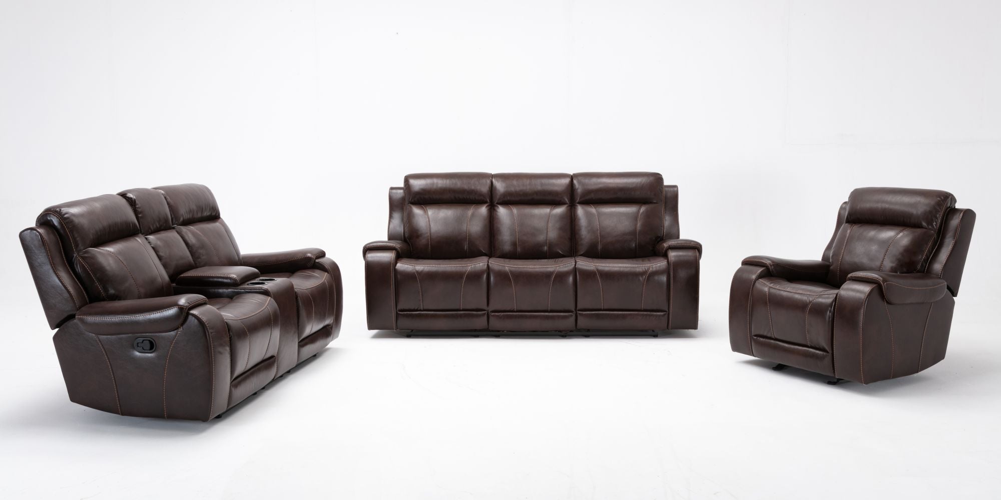 High Quality Set Sofa PU High Quality Leather Sofa Living Room Grand Sofa-Boyel Living