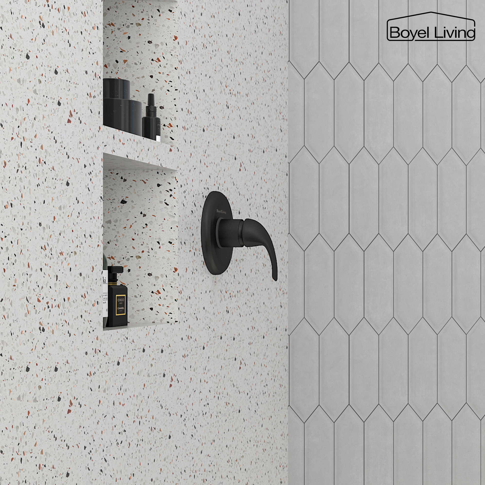 Shower Water Mixer Single Handle Shower ValveTemperature Mixing Valve Complete Shower Kit