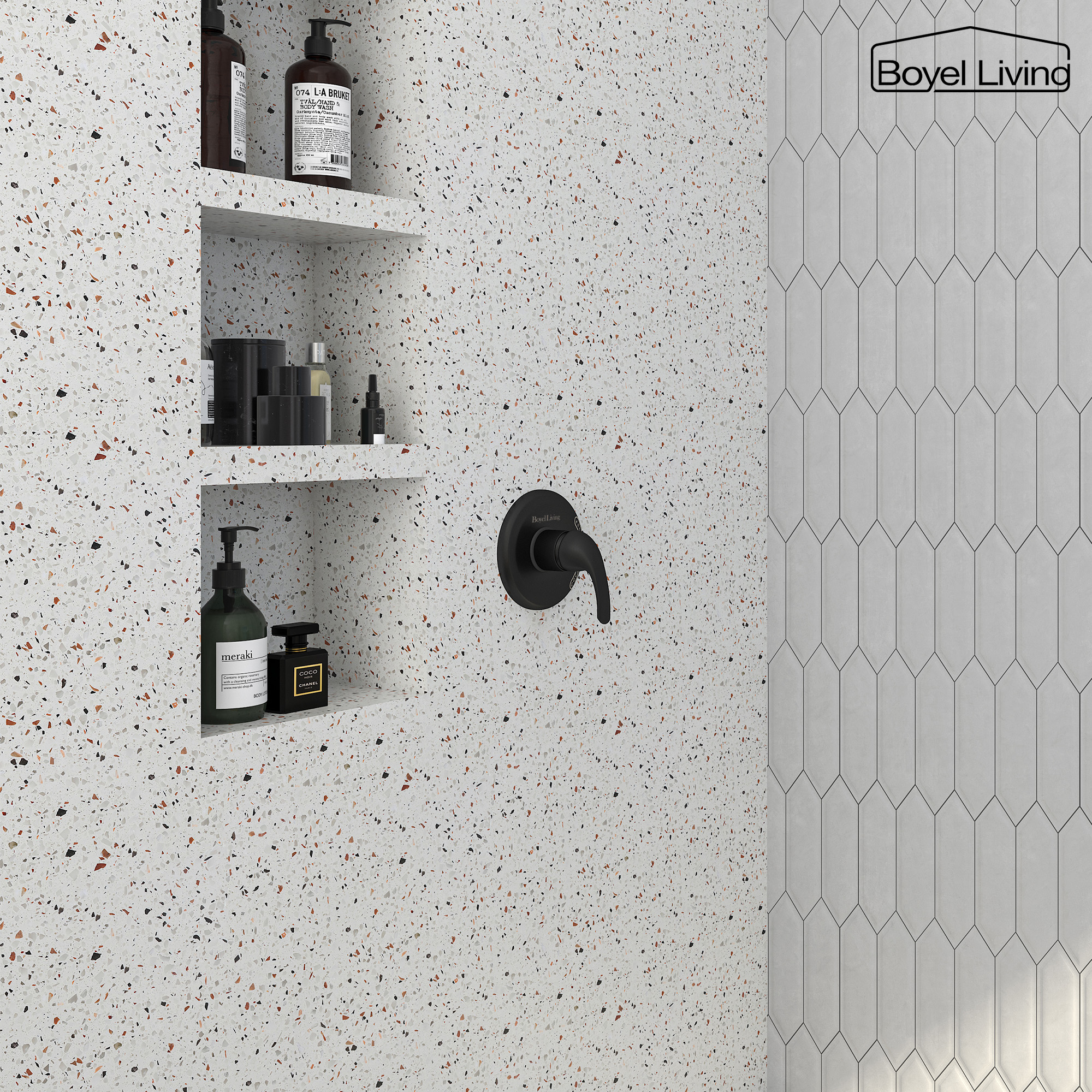 Shower Water Mixer Single Handle Shower ValveTemperature Mixing Valve Complete Shower Kit