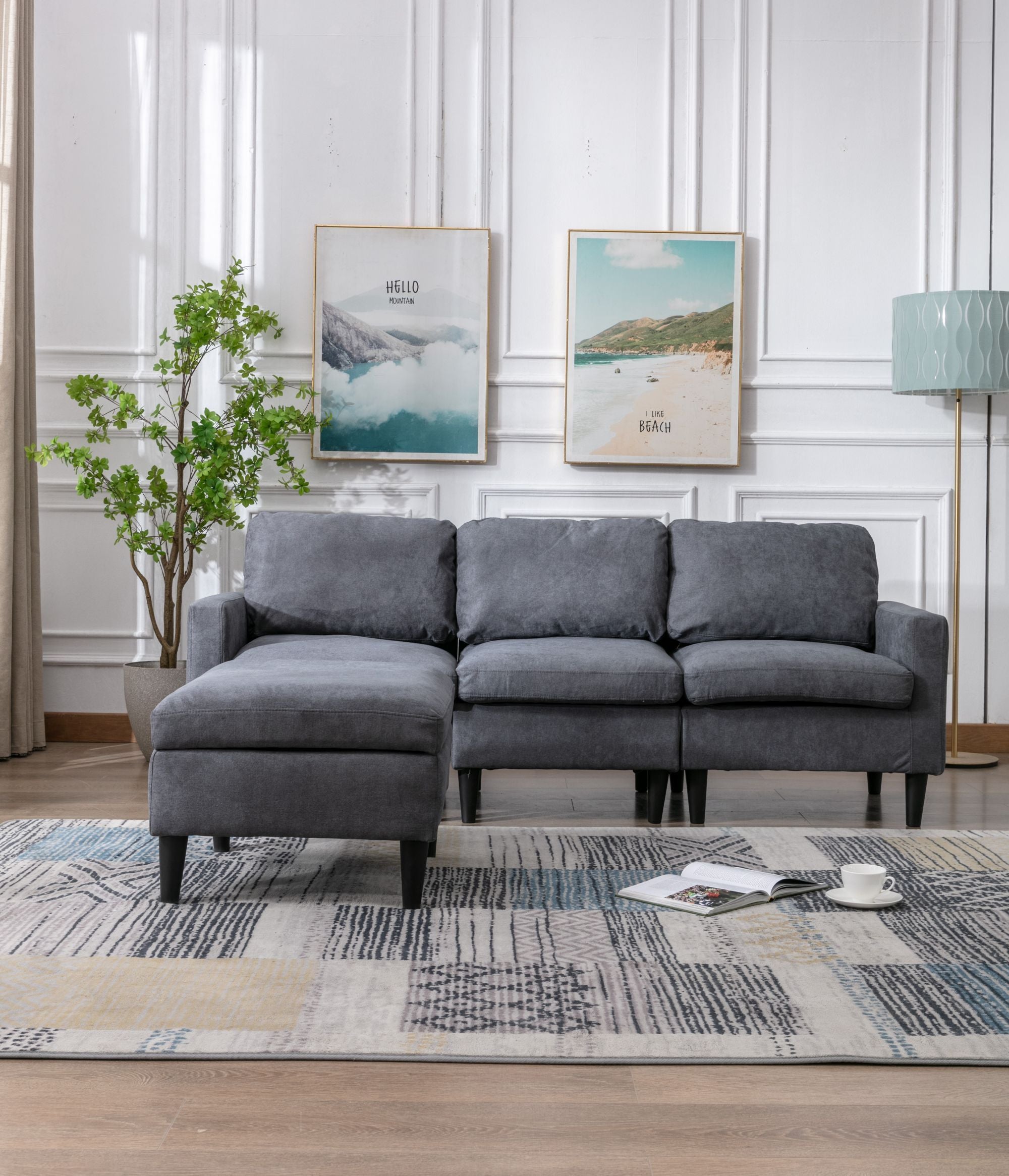 Fixed Sofa with Ottoman High Quality New Design Living Room Sofa-Boyel Living