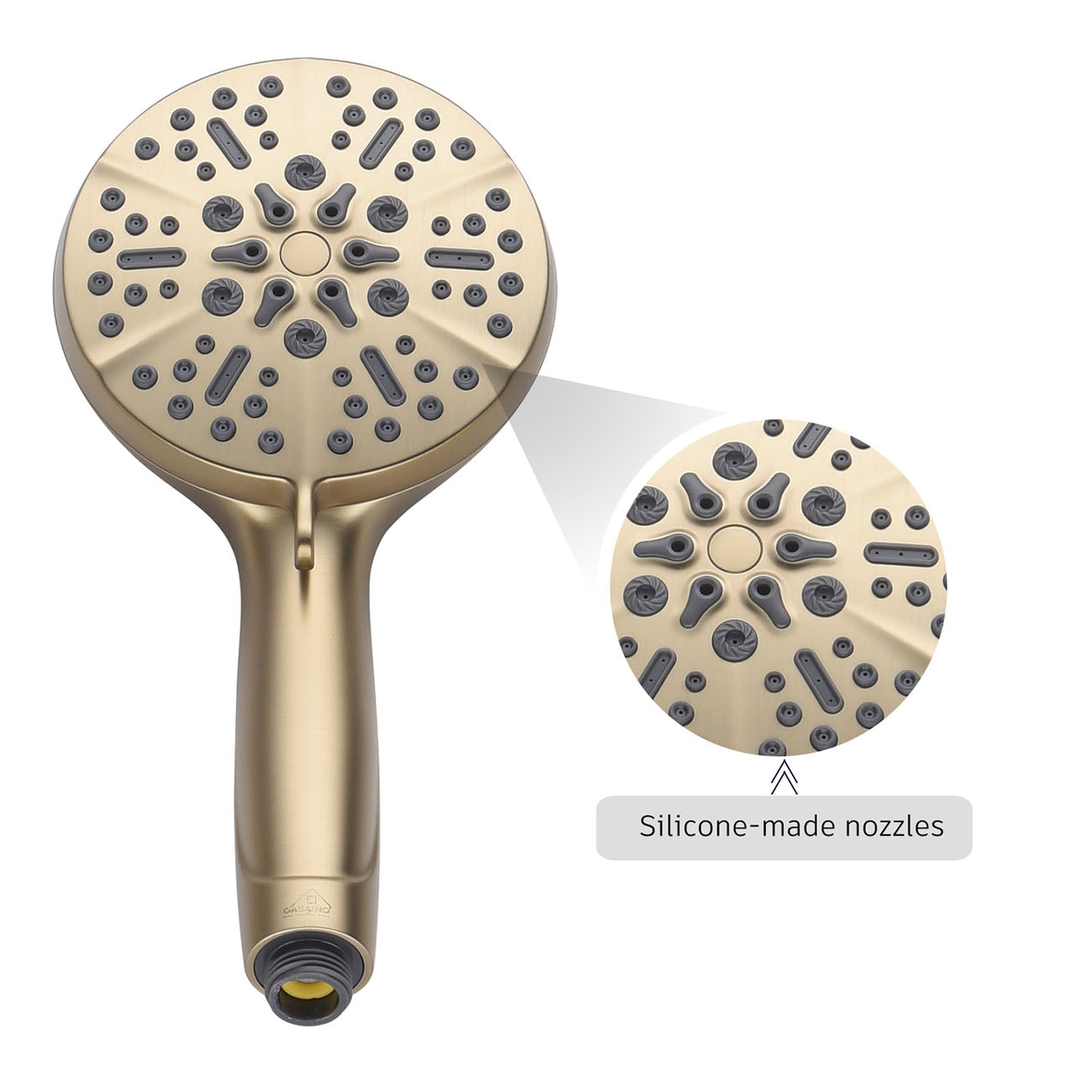 5-Spray Patterns 5 in. High Pressure Wall Mount Handheld Shower Head-Boyel Living