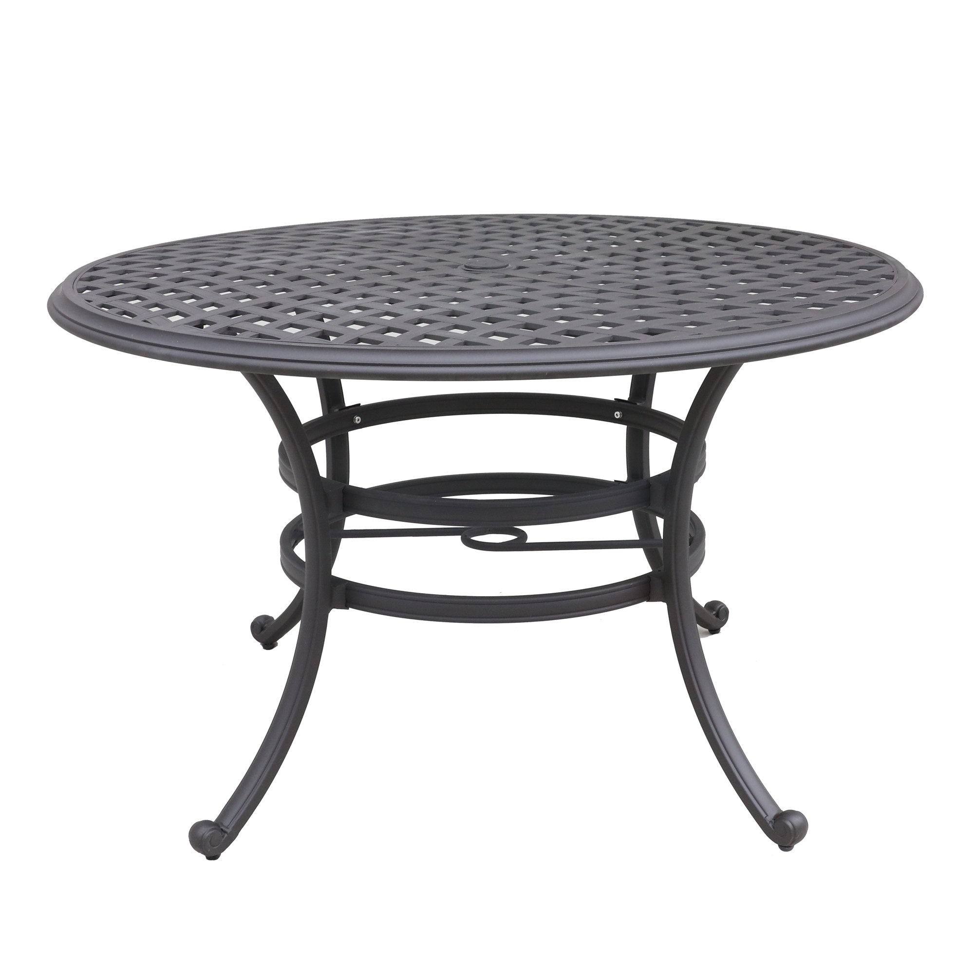 Round Dining Table, Espresso Brown-Boyel Living