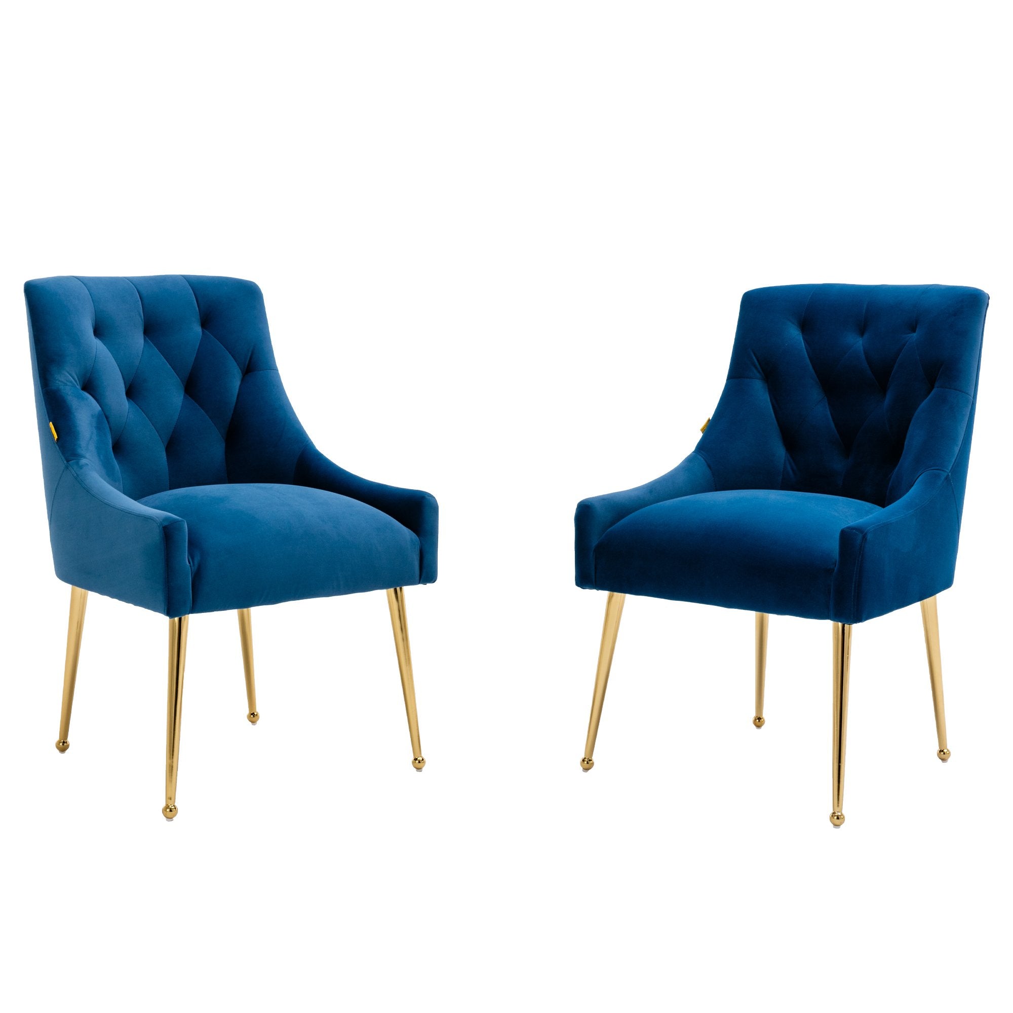 Boyel Living Tufted Velvet Upholstered Dining Chair, Velvet Side Chair, Accent Chair - Set of 2-Boyel Living