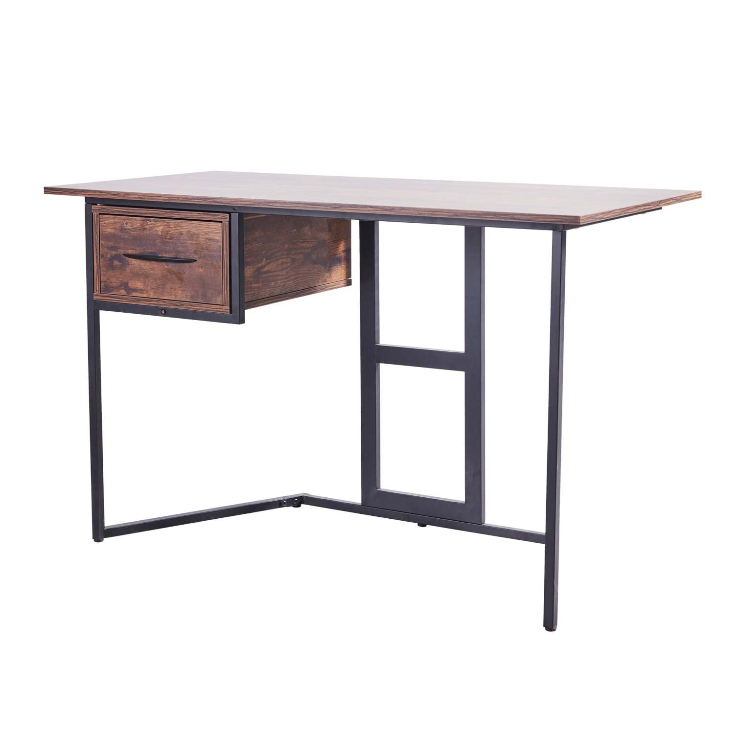 47 in. W Designed Rectangle Brown Wood 1Drawer Executive Desk with StorageBoyel Living