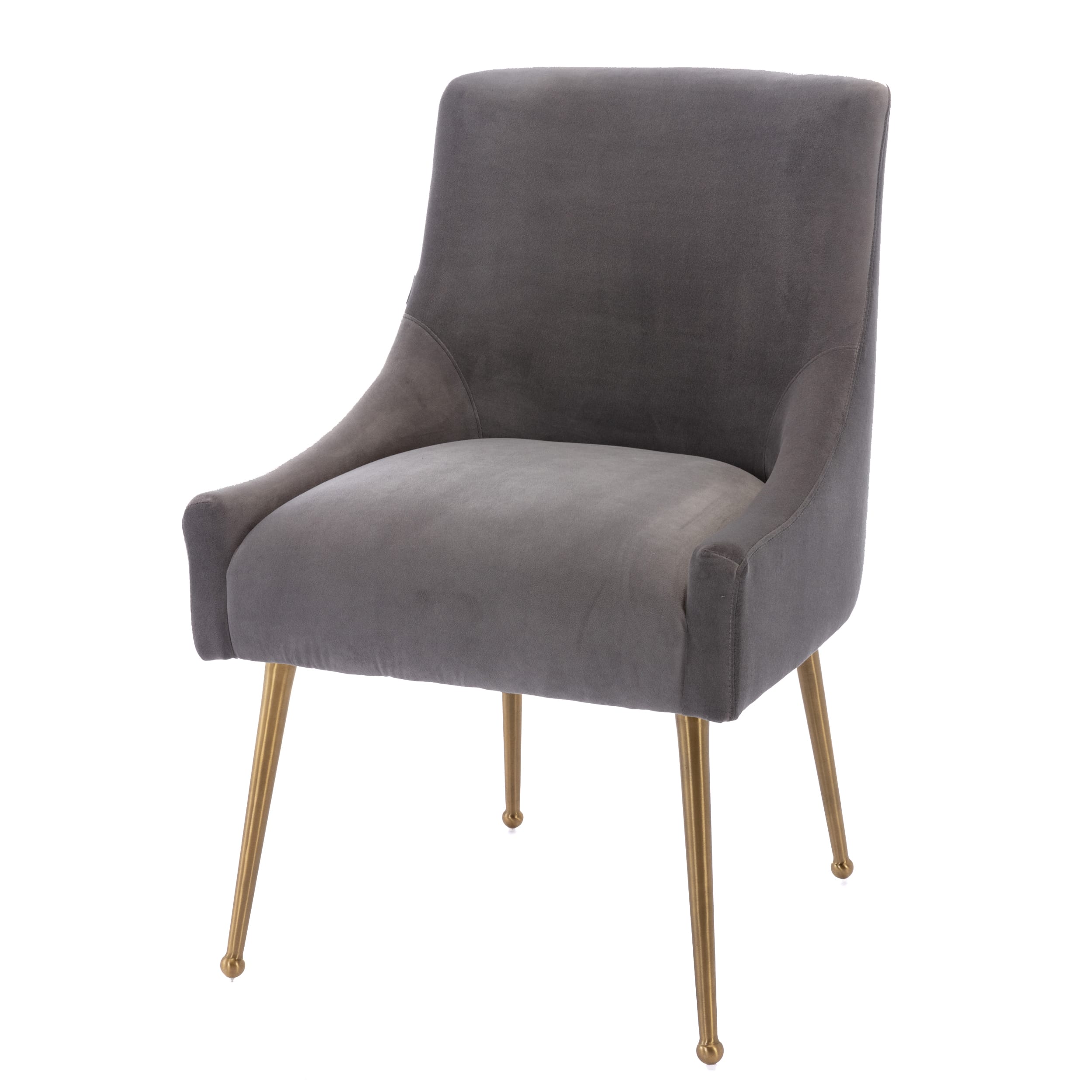 Velvet Dining Chair, Accent Side Chair With Adjustable Foot Nails, Set of 2-Boyel Living