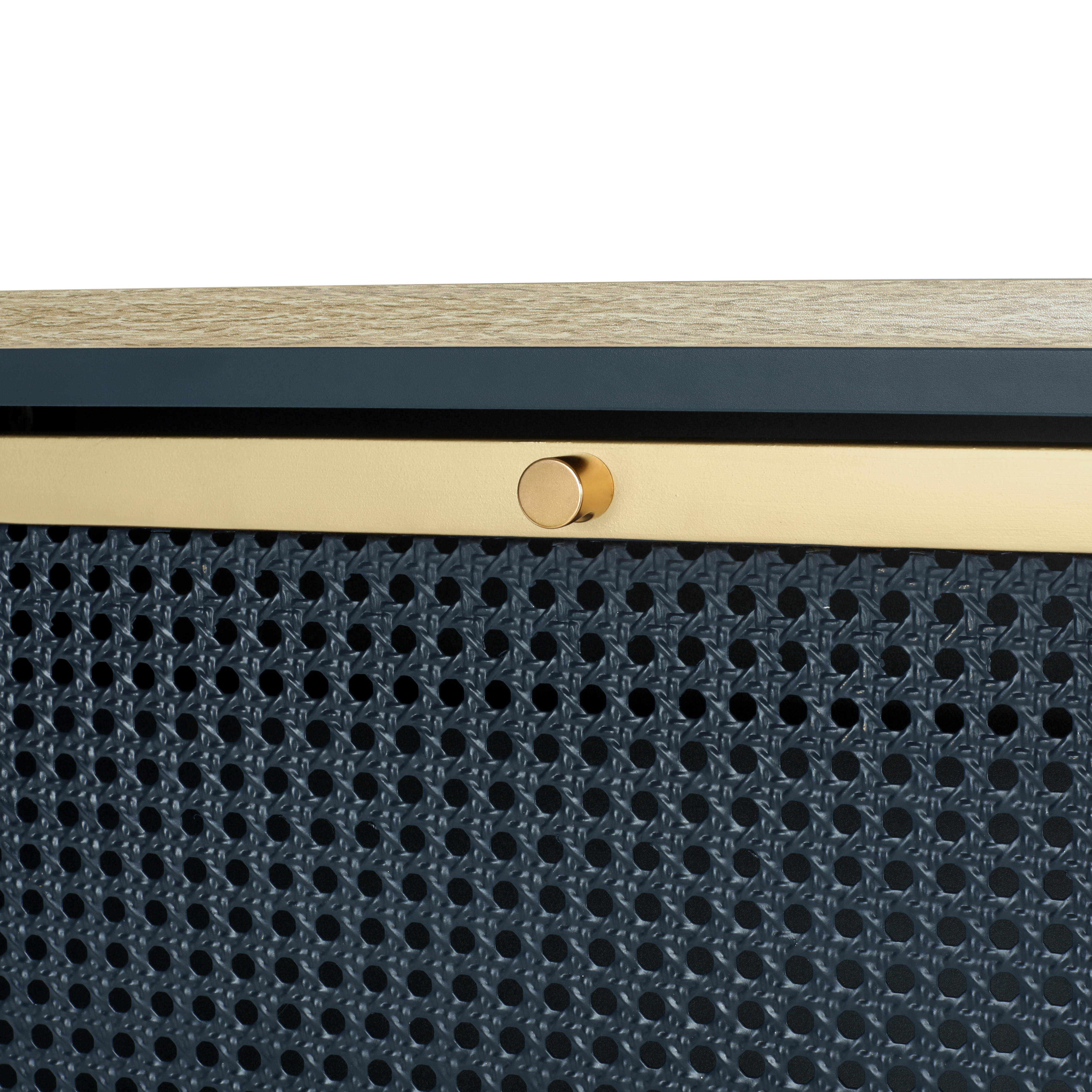 3 Metal Door Shoe Rack, Freestanding Modern Shoe Storage Cabinet, Metal rattan, for Entryway 