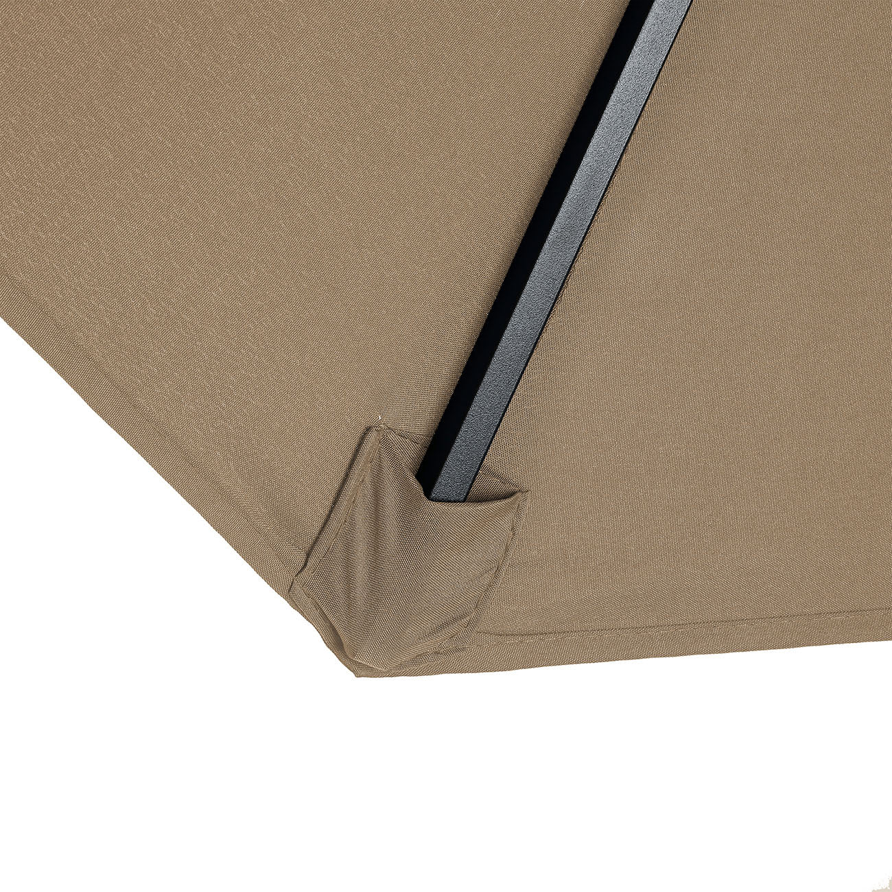 Boyel Living 9-ft Patio Umbrella with LED Lights (Sand)-Boyel Living