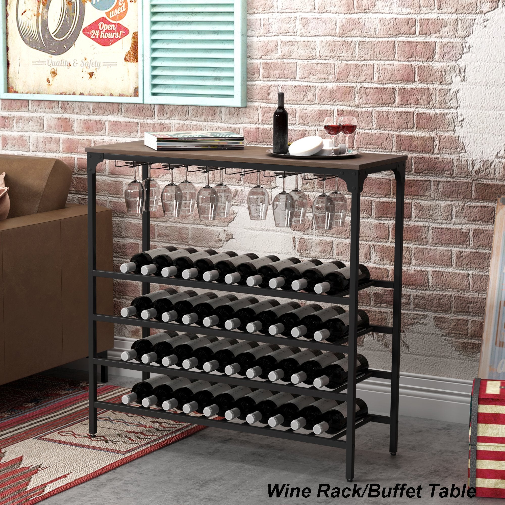 Metal Cubic Wine Storage Wine Rack Wine Stand Display Organizer 28 Bottles 