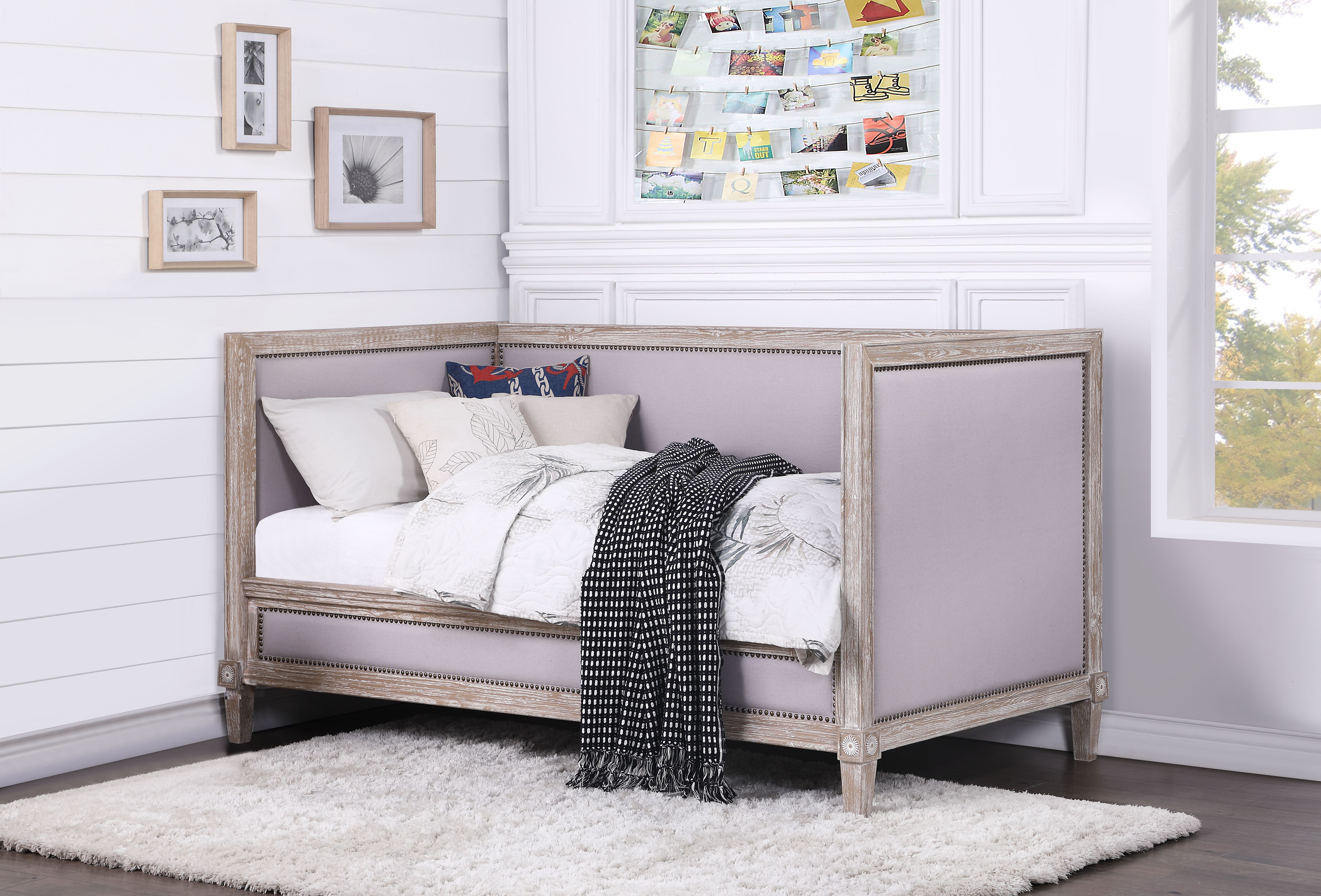 ACME Charlton Daybed (Twin Size), Weathered Oak