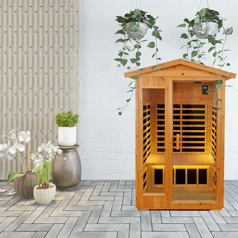 Outdoor far infrared  sauna room (Two person )-Boyel Living