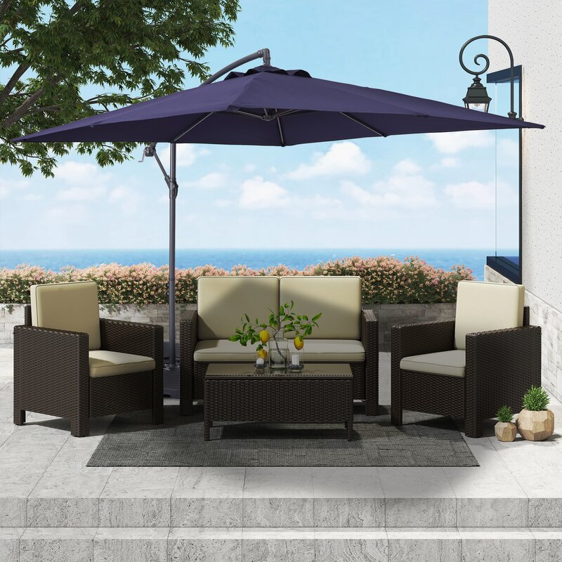 bj's wholesale patio umbrella MISSBRELLA 10' x 6.5' 26-LED Lighted Market Solar Patio Rectangular Table  Umbrella