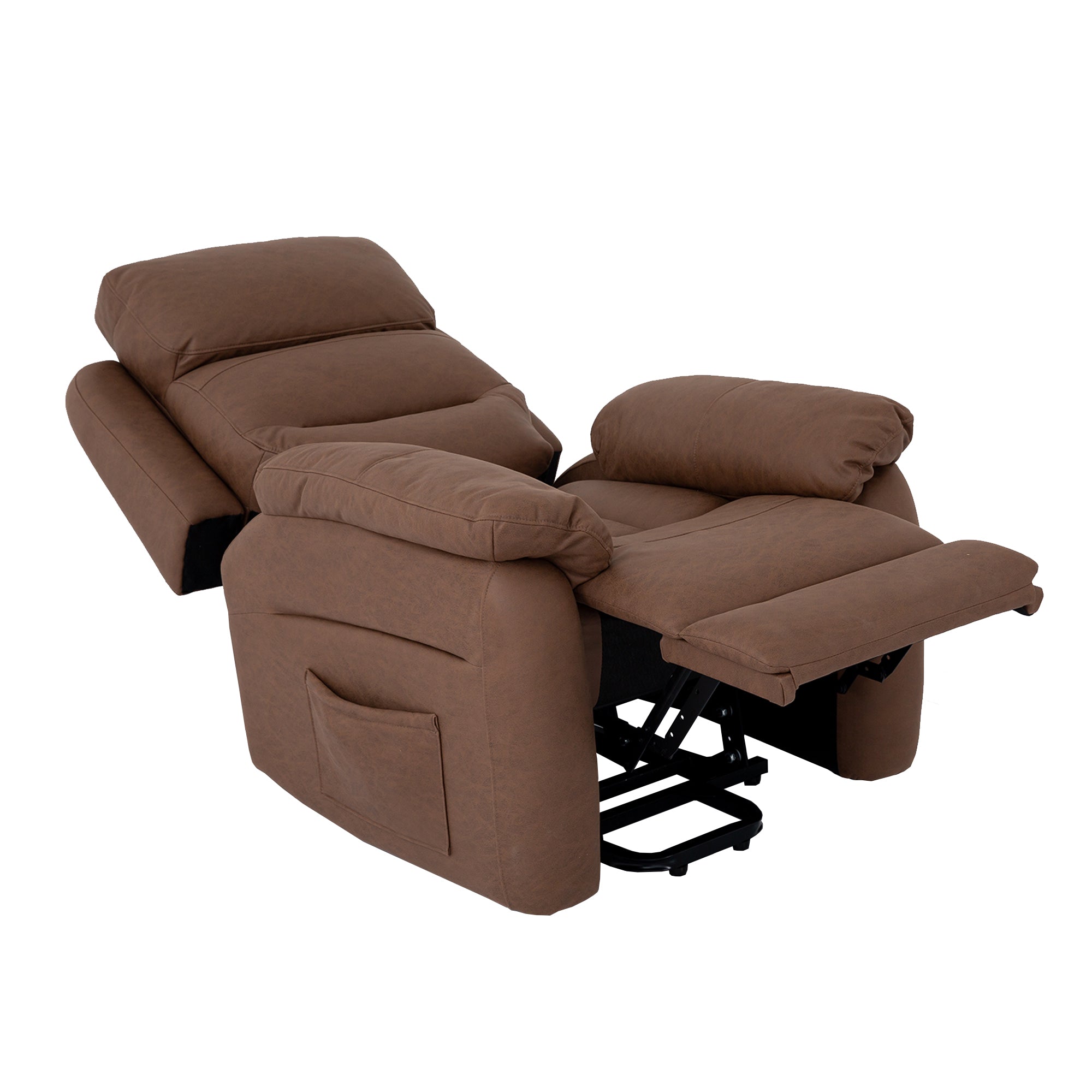 Power Lift Assist Standard Recliner with Storage and Overstuffed Pillows-Boyel Living
