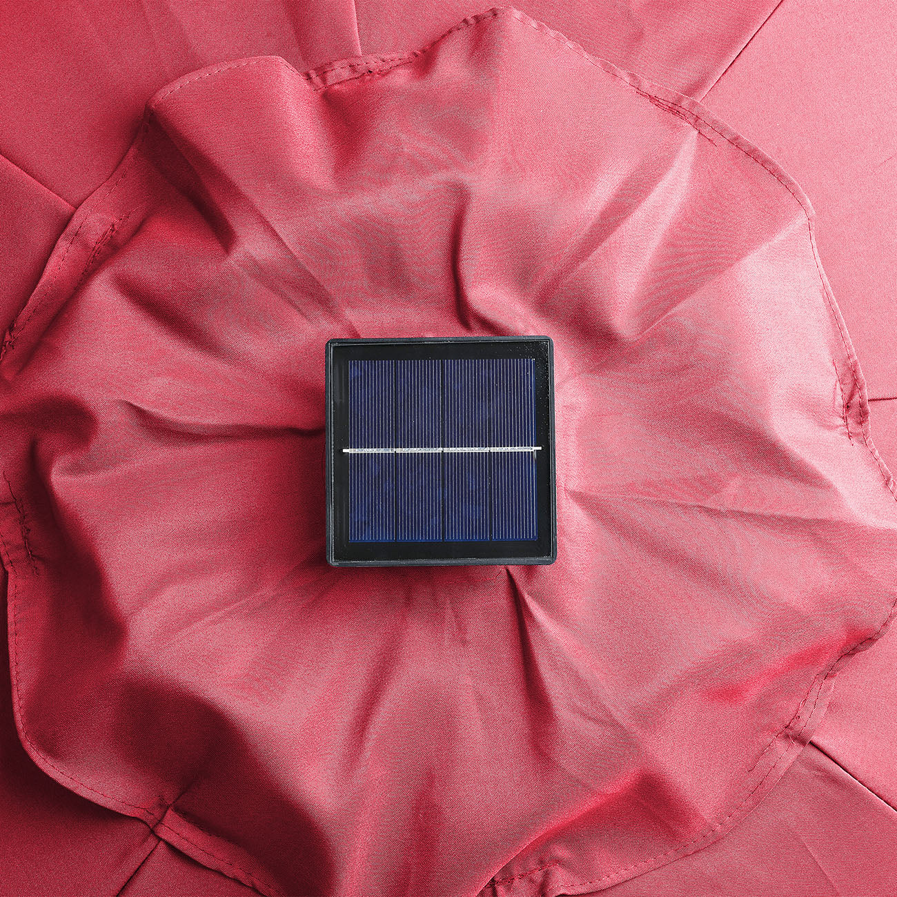 Boyel Living 9-ft Patio Umbrella with LED Lights (Red)-Boyel Living