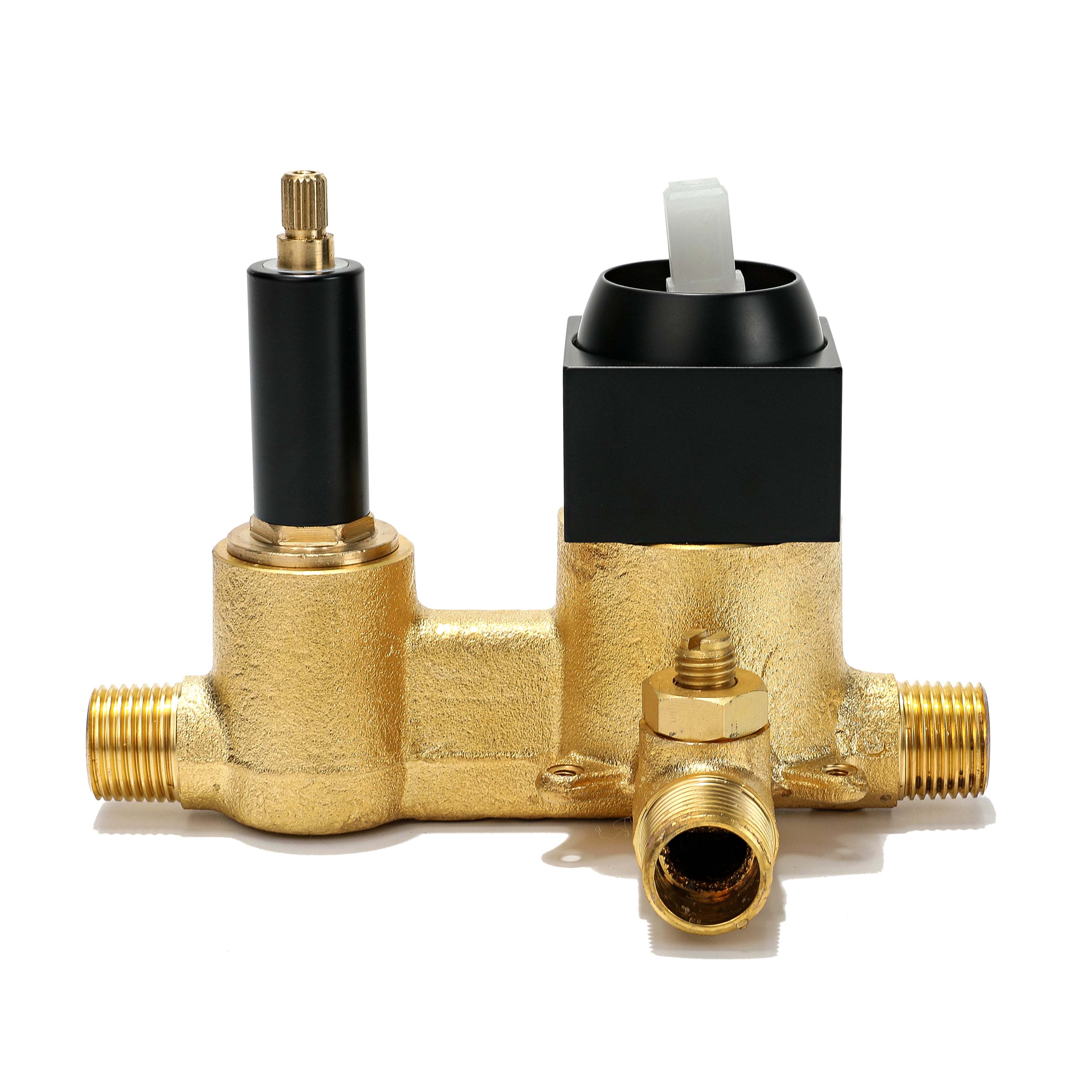 Boyel Living Bathtub Faucet With Square Hand-Held In Matt Black-Boyel Living