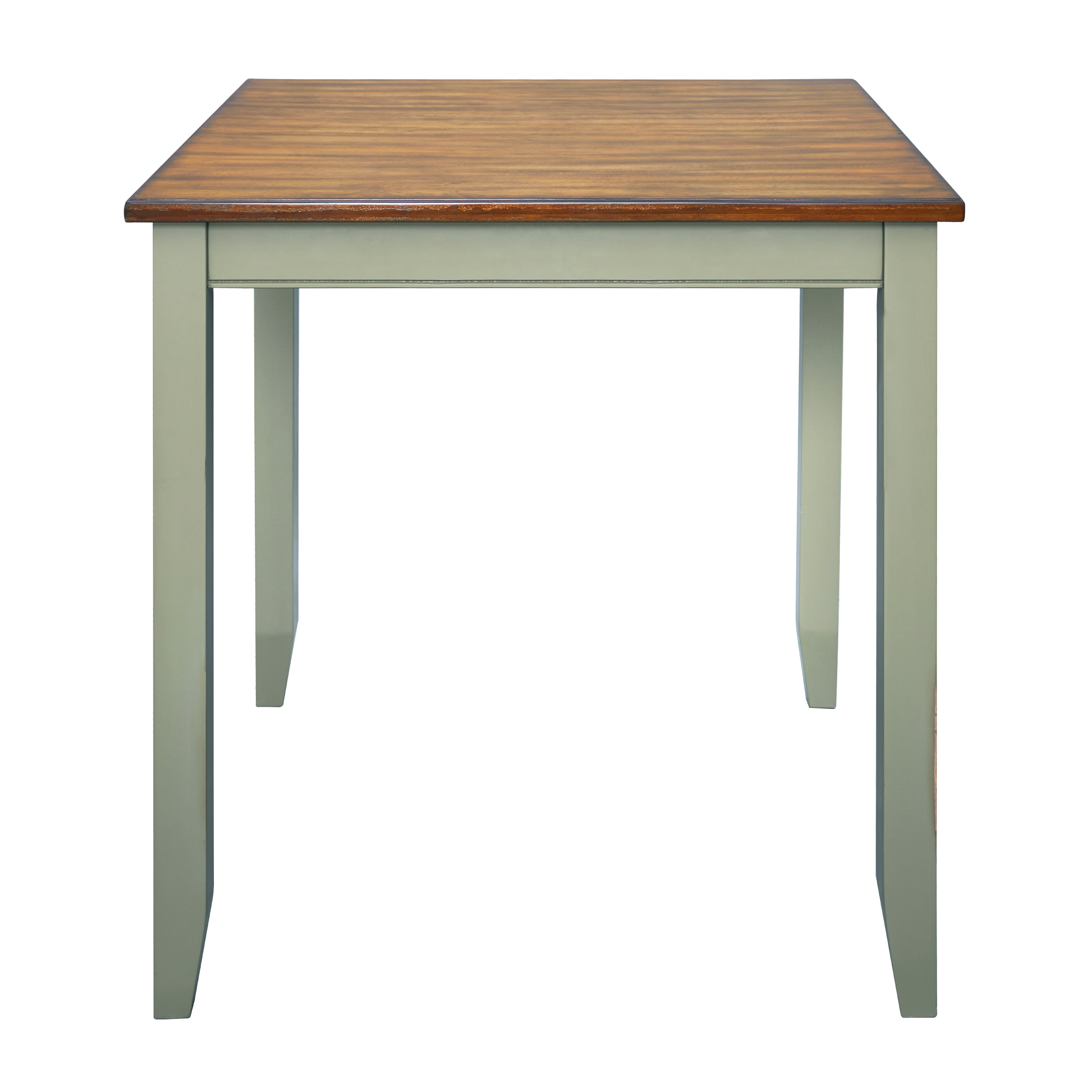 Farmhouse Rustic Wood Dining Table, Counter Height Dining Table, Green-Boyel Living