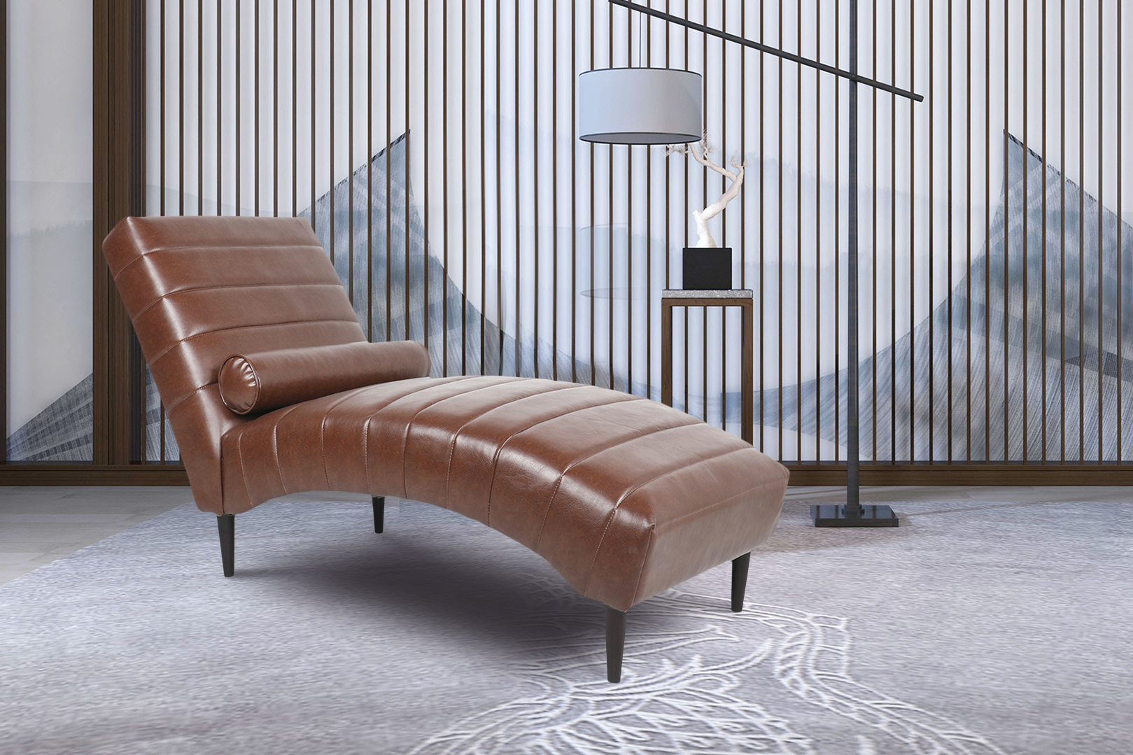 Modem Chaise Lounge For Bedroom Office Living Room With Luxury PU-Boyel Living