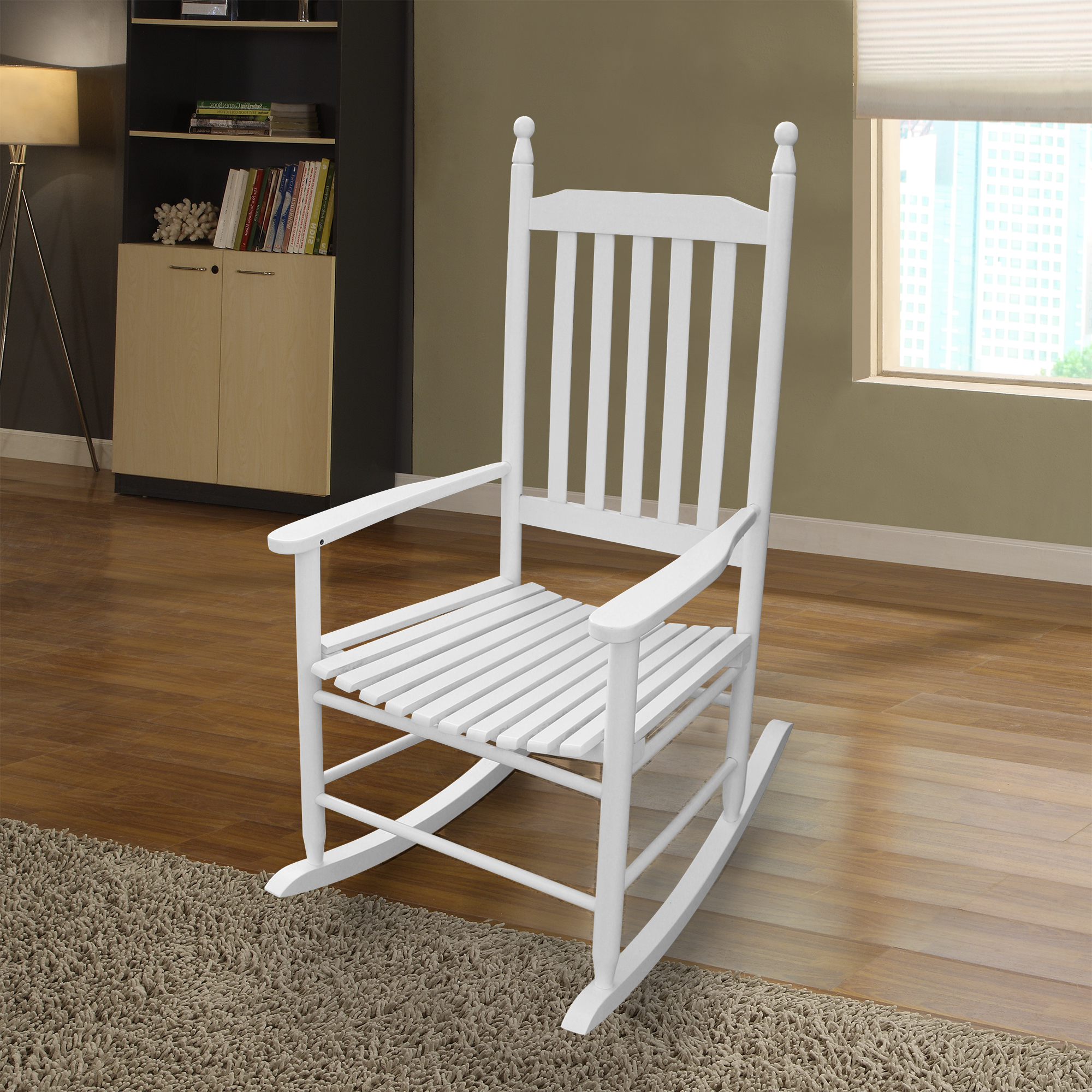 wooden porch rocker chair  WHITE-Boyel Living