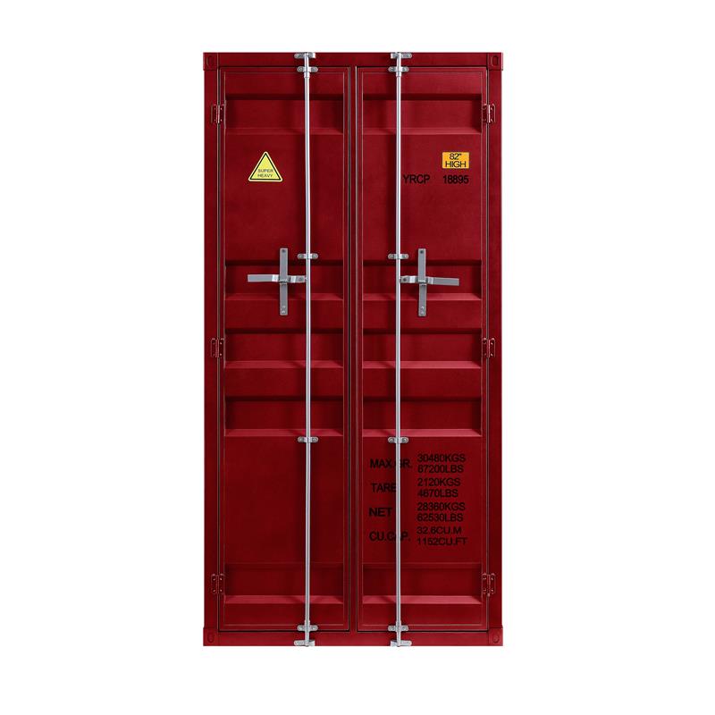 ACME Cargo Wardrobe (Double Door), Red-Boyel Living
